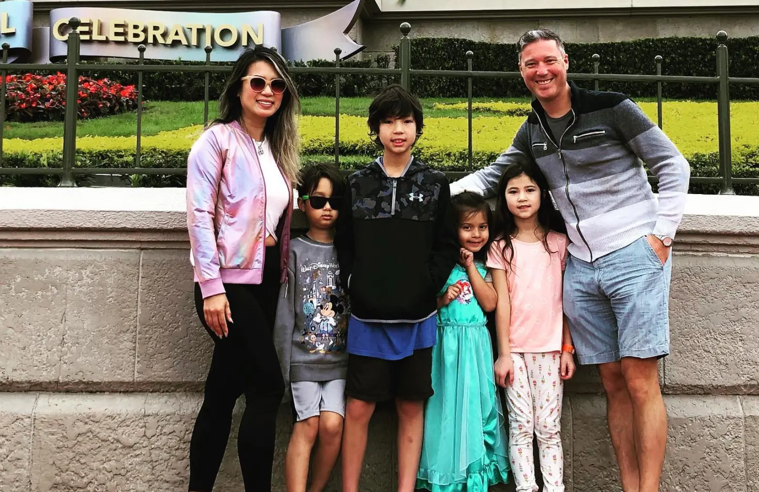 Devon Lucie with his family and Patty Dinh (Image via Instagram/@eclairdelicieux)