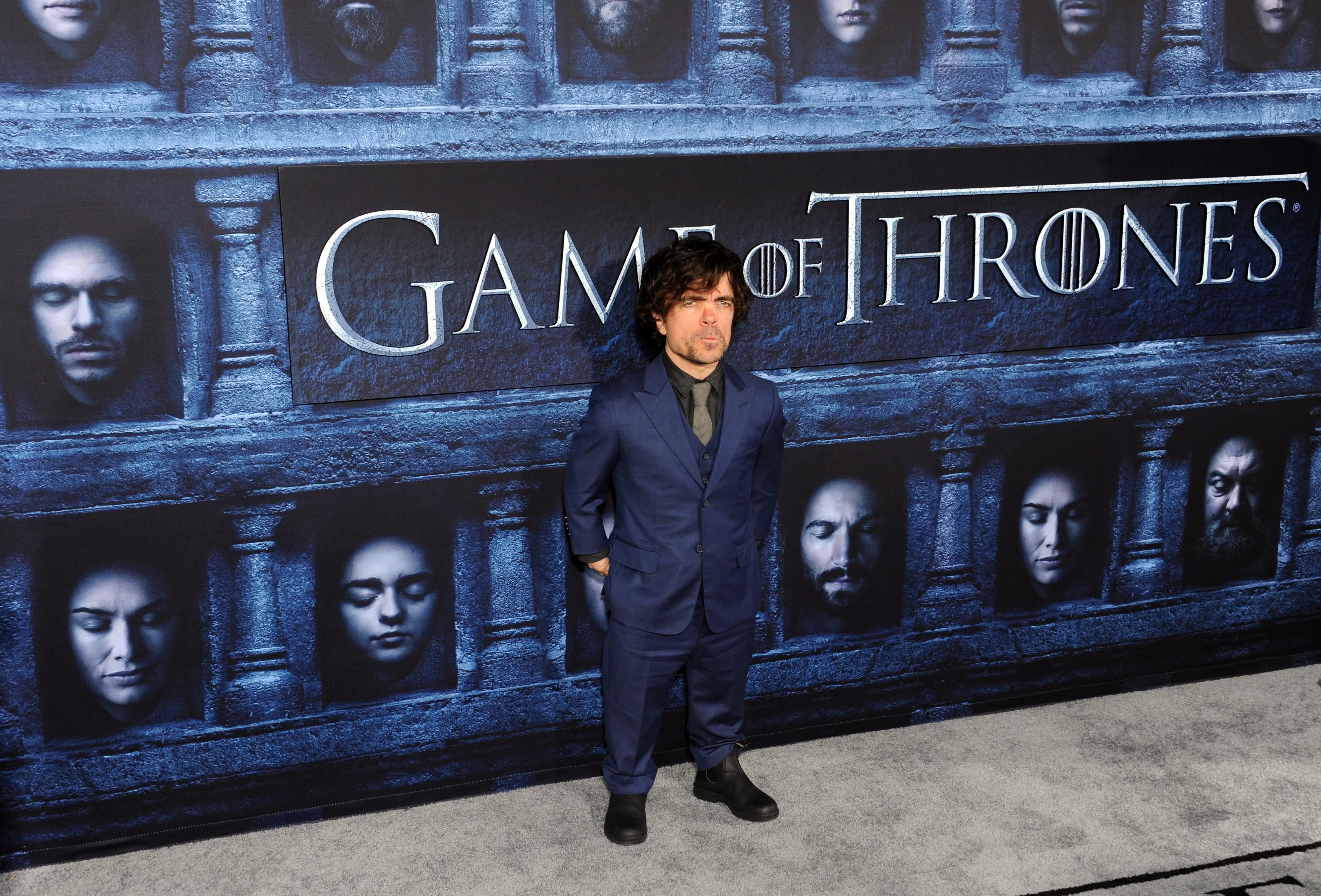 Actor Peter Dinklage arrives for the Premiere Of HBO's "Game Of Thrones" Season 6 held at TCL Chinese Theatre on April 10, 2016 in Hollywood, California.  (Photo by Albert L. Ortega/Getty Images)