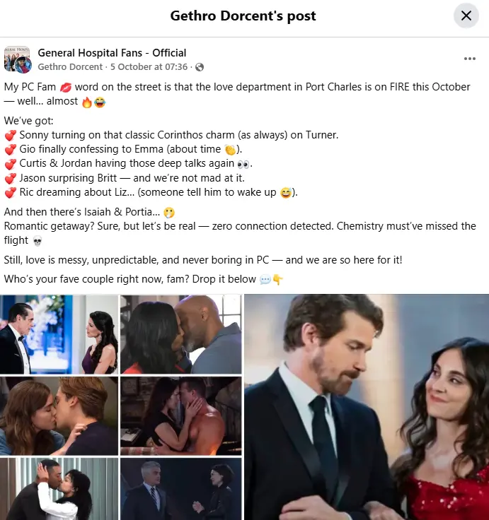 The original post (Image via Facebook/@General Hospital Fans - Official)