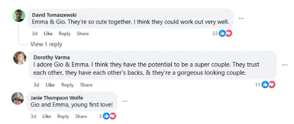 Comments by fans (Image via Facebook/@General Hospital Fans - Official)