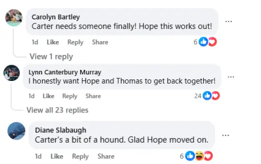 Comments by other fans (Image via Facebook/ @The Bold and the Beautiful)