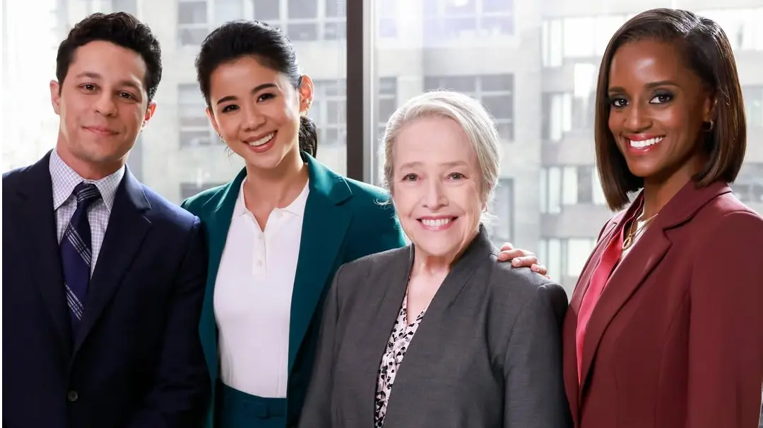 David Del Rio, Leah Lewis, Kathy Bates and Skye P. Marshall in Matlock via @matlockcbs