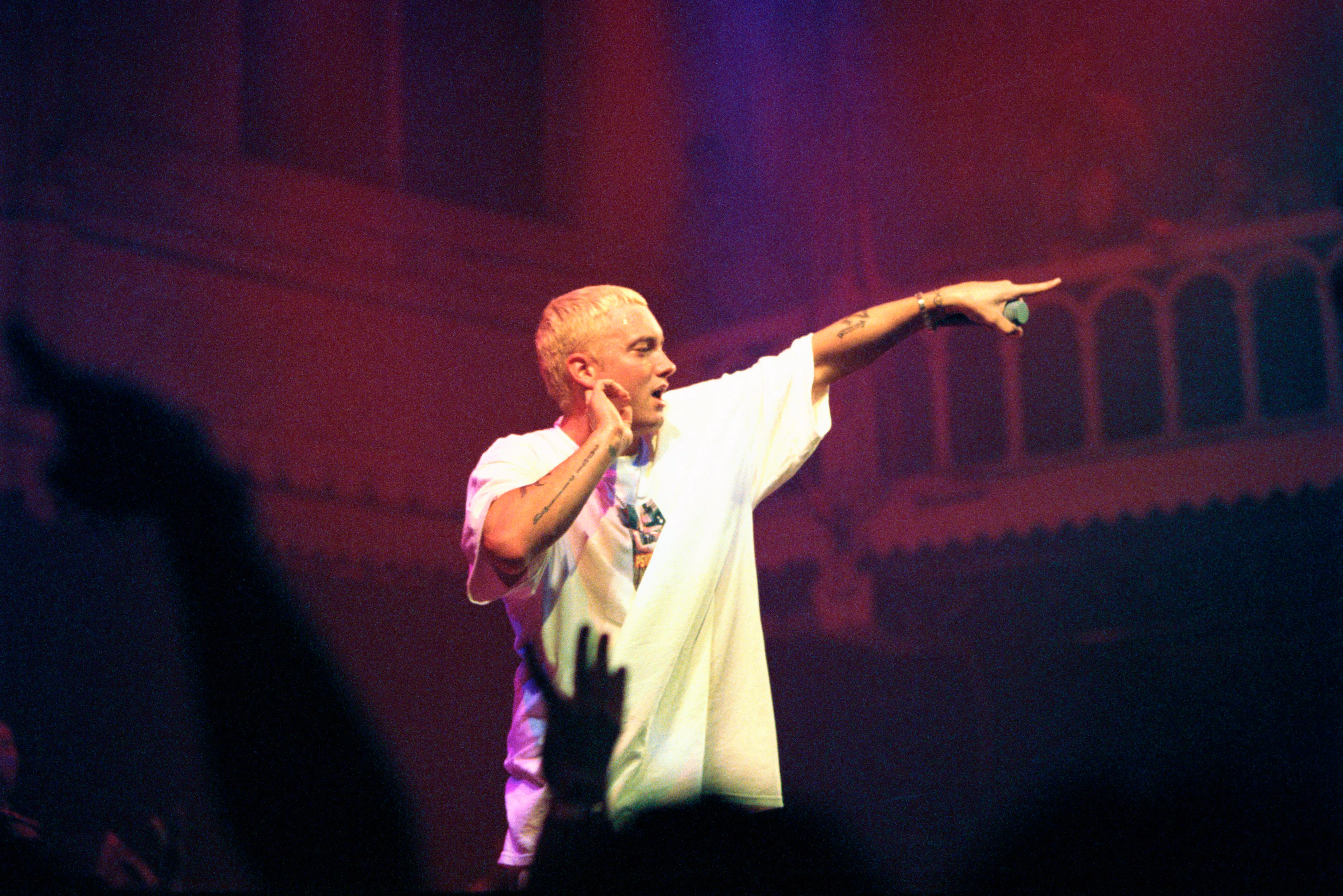 American rapper Eminem turns 53 (Photo by Frans Schellekens/Redferns)