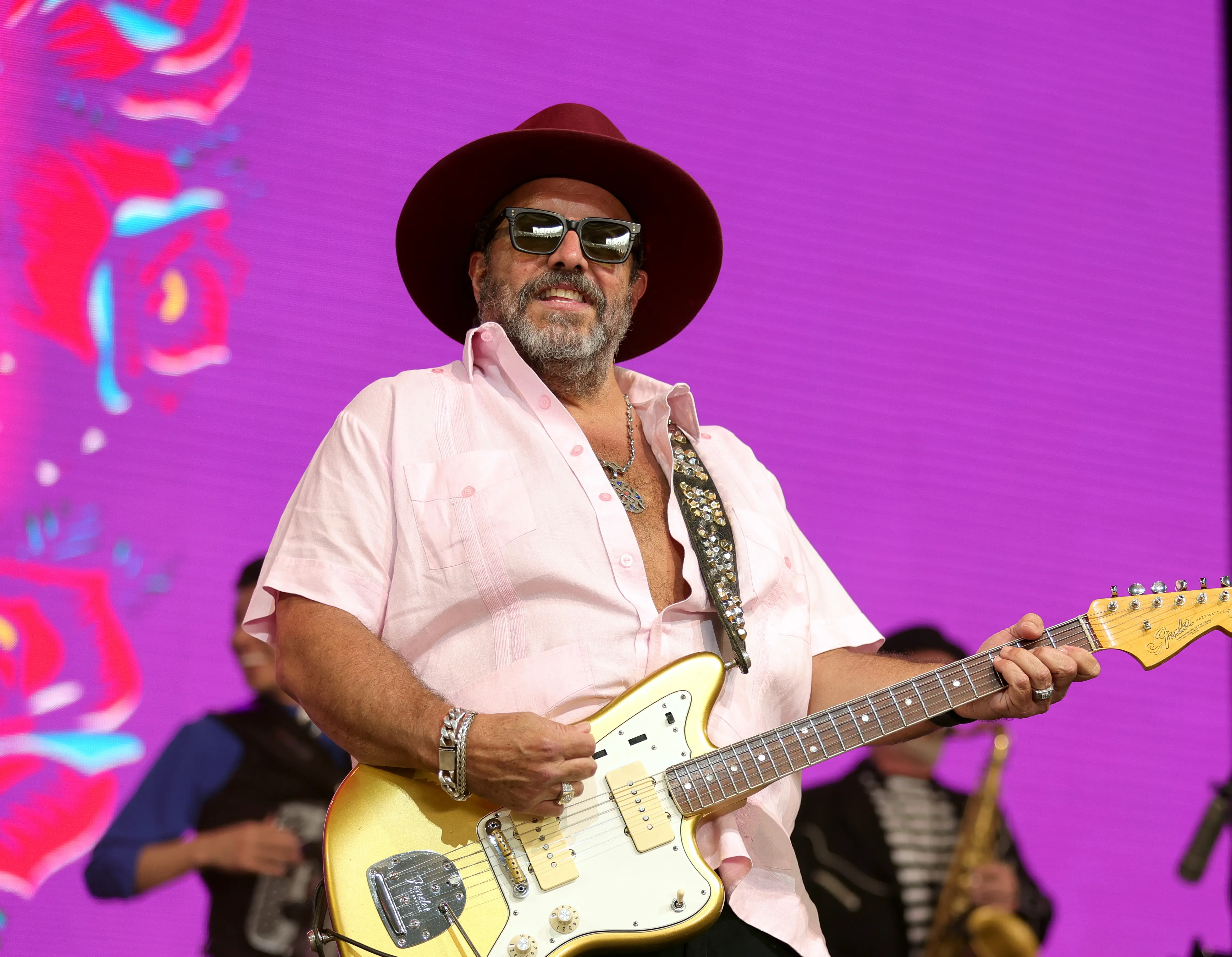 Raul Malo of The Mavericks performs onstage during Day 3 of the 2022 Stagecoach Festival at the Empire Polo Field on May 01, 2022 in Indio, California. (Photo by Rich Fury/Getty Images for Stagecoach)