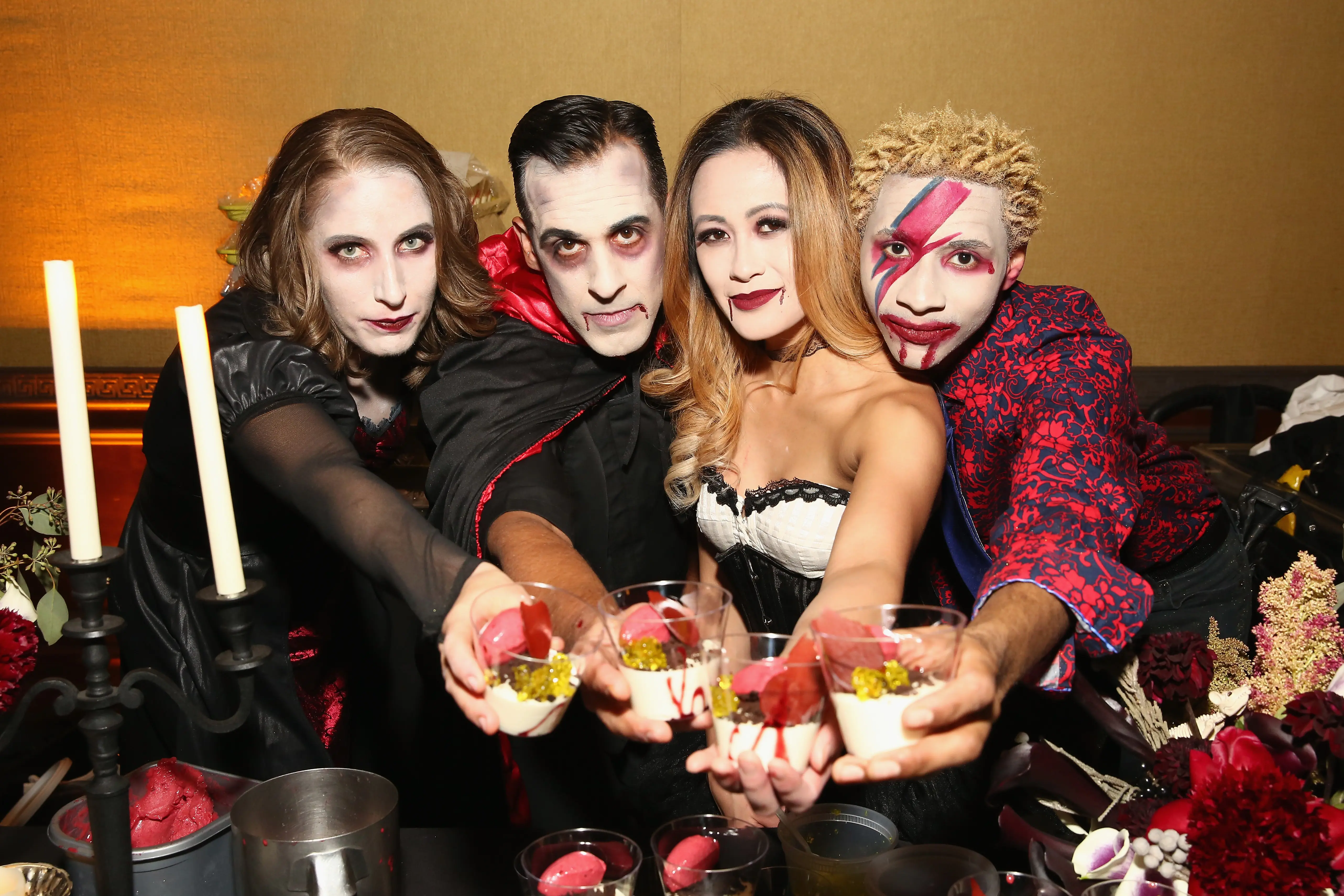 NEW YORK, NY - OCTOBER 14:  Pastry Chef Richard Capizzi and staff attend Sinful Sweets and Spellbinding Spirits: A Halloween Dessert Party hosted by Duff Goldman at Prince George Ballroom on October 14, 2016 in New York City.  (Photo by Monica Schipper/Getty Images for NYCWFF)