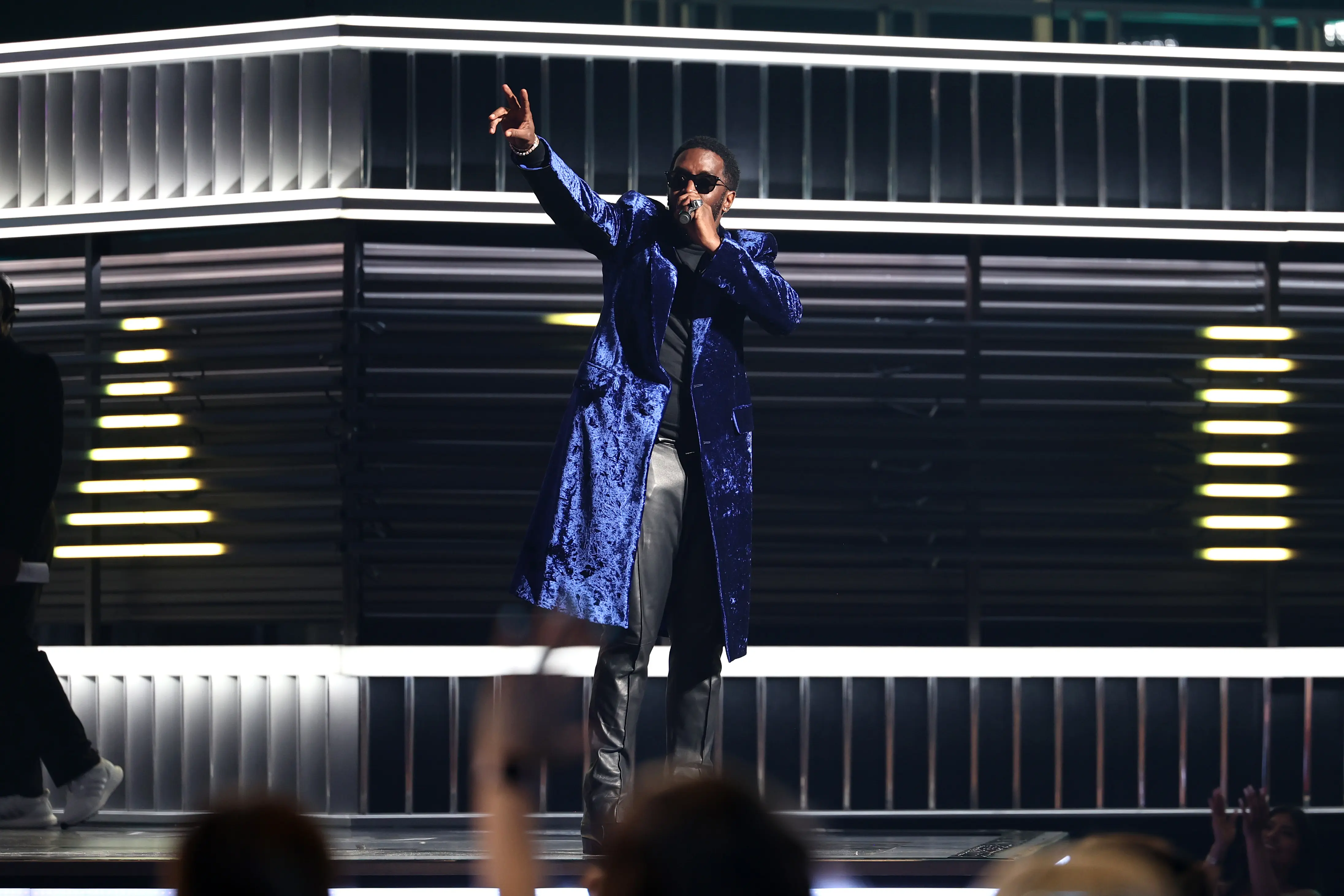 LAS VEGAS, NEVADA - MAY 15: Host Sean 'Diddy' Combs is seen onstage during the 2022 Billboard Music Awards at MGM Grand Garden Arena on May 15, 2022 in Las Vegas, Nevada. (Photo by Matt Winkelmeyer/Getty Images for MRC)