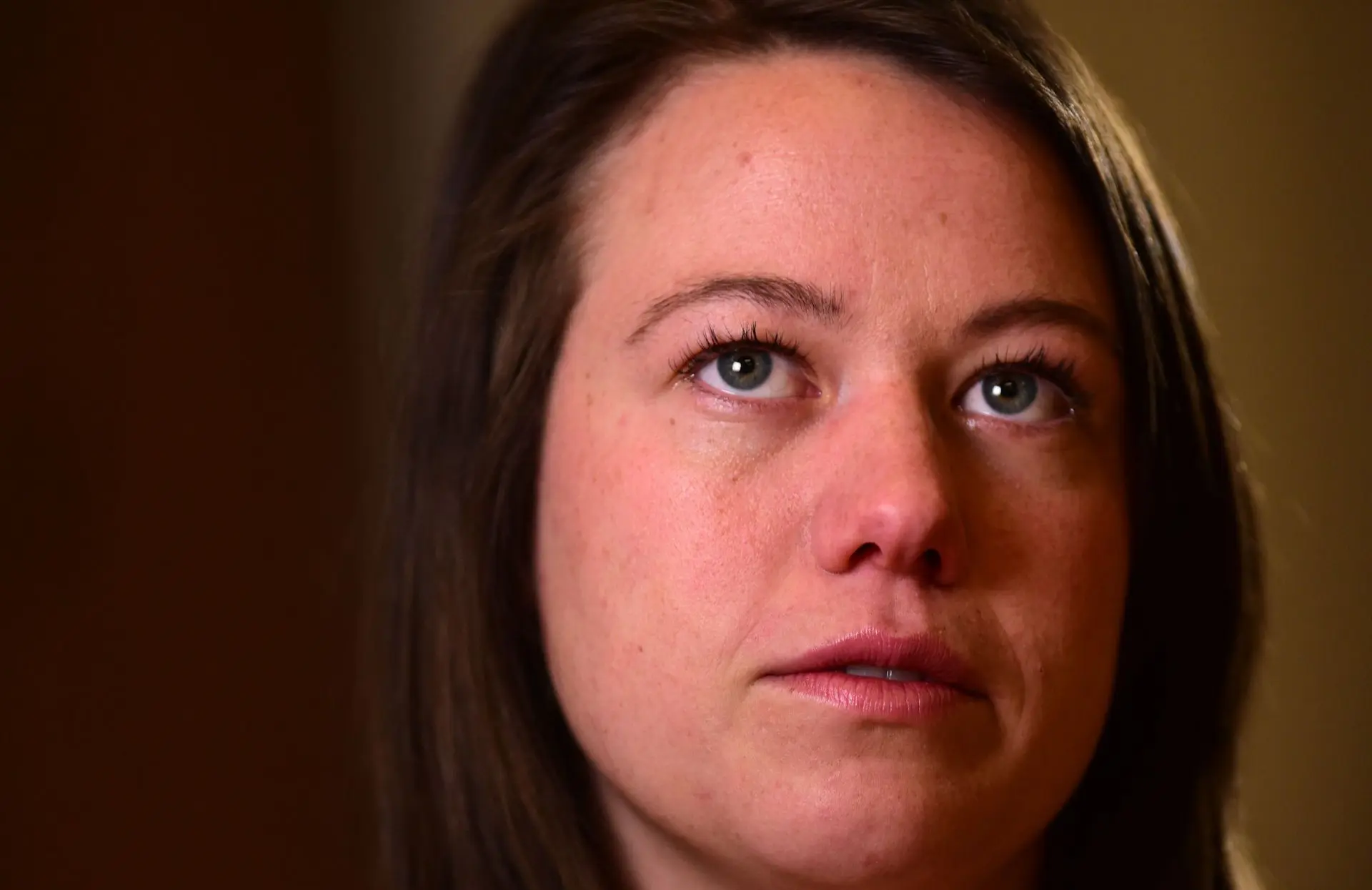 Michelle Wilkins speaks during an interview at the Boulder County Justice Center on Tuesday, Feb. 23, 2016. The jury deliberated for more than 7 hours. (Photo by Matthew Jonas/MediaNews Group/Longmont Times-Call via Getty Images)