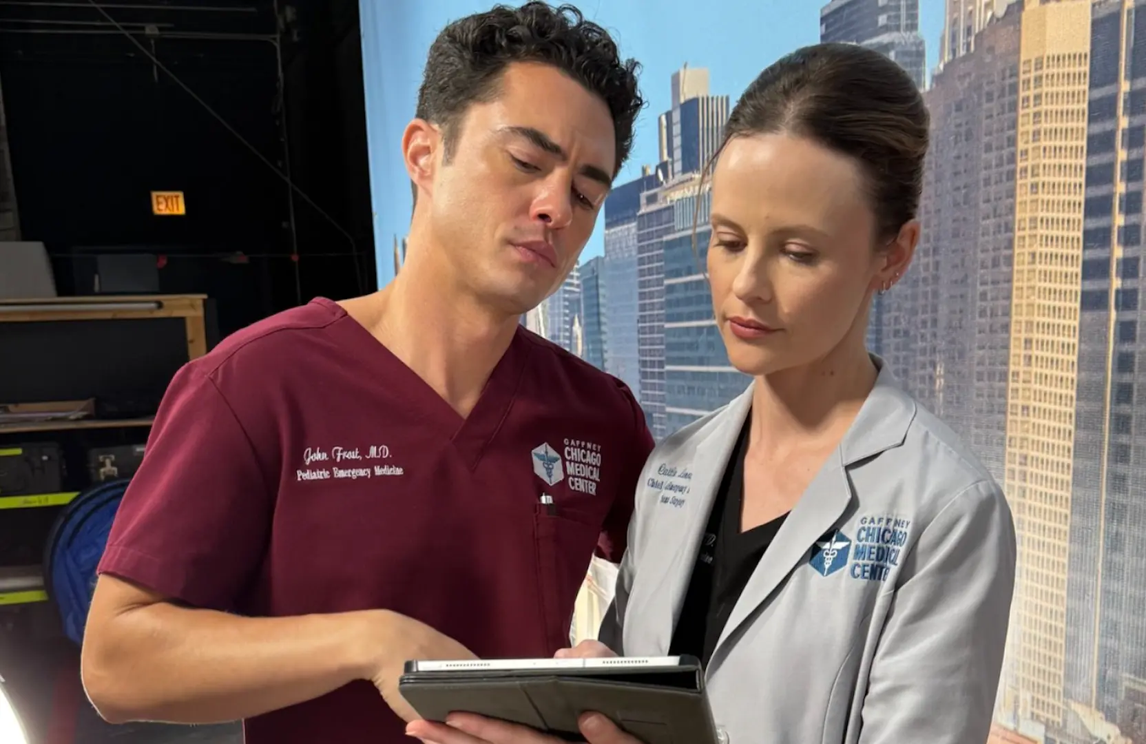 Dr. Frost and Dr. Lenox (Image via Instagram / nbconechicago)
