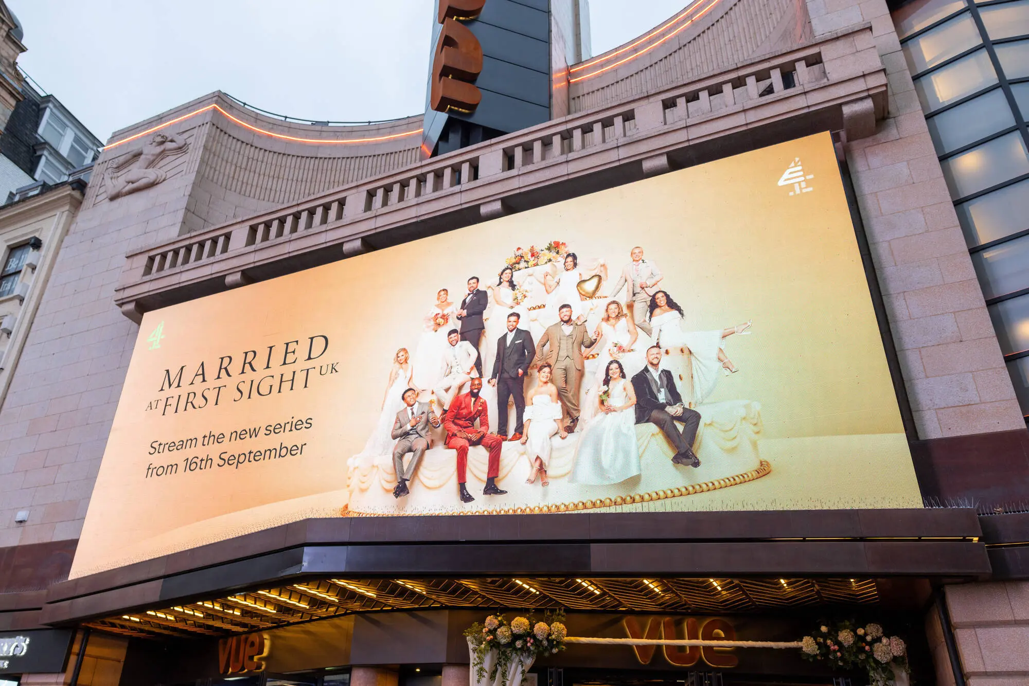 An advertisement of Married At First Sight. (Photo by Simon Ackerman/Getty Images)