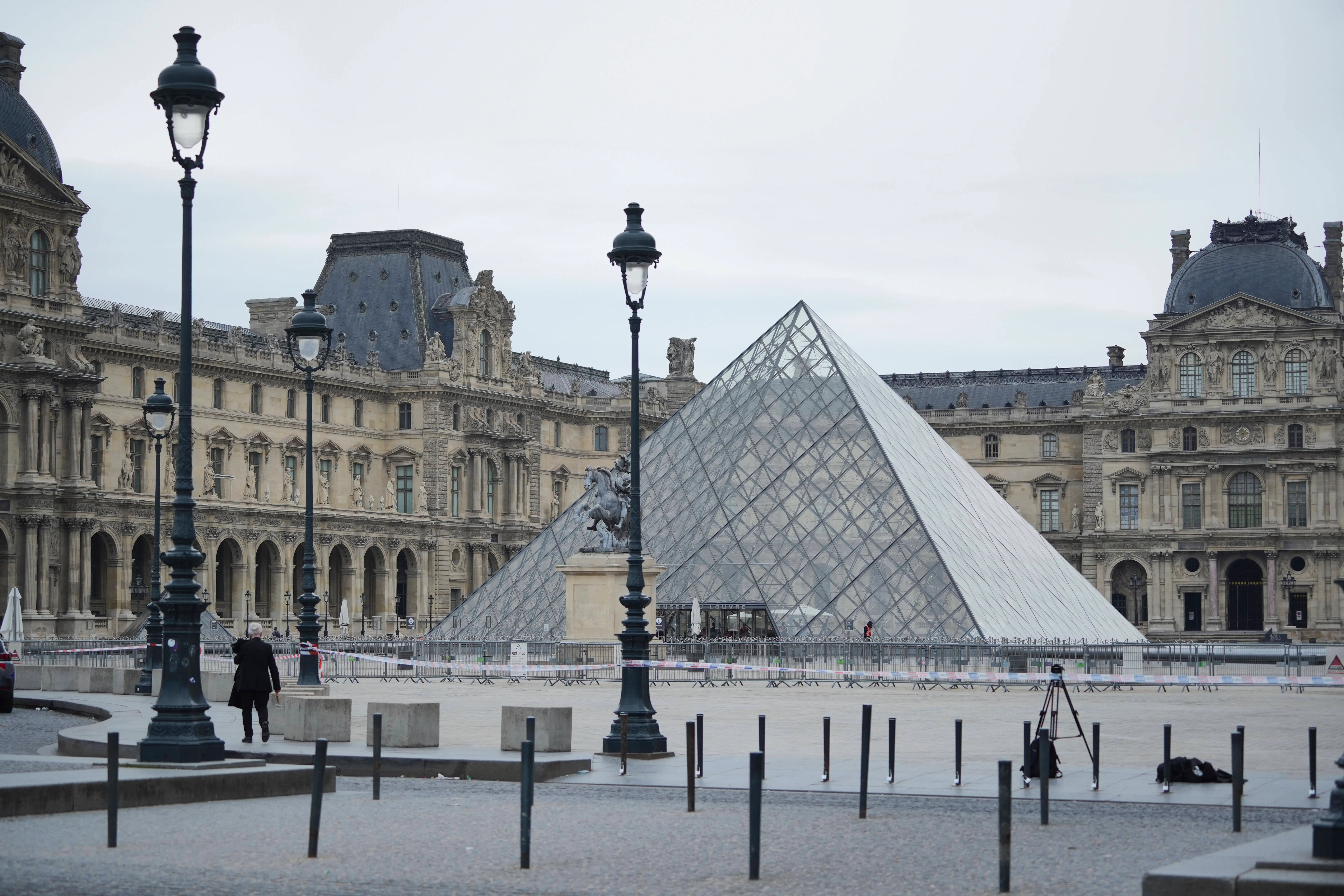 France's Culture Minister, Rachida Dati, announced the closure of the world-famous art museum on X due to the robbery taking place just after the Louvre opened to the public. (Photo by Remon Haazen/Getty Images)