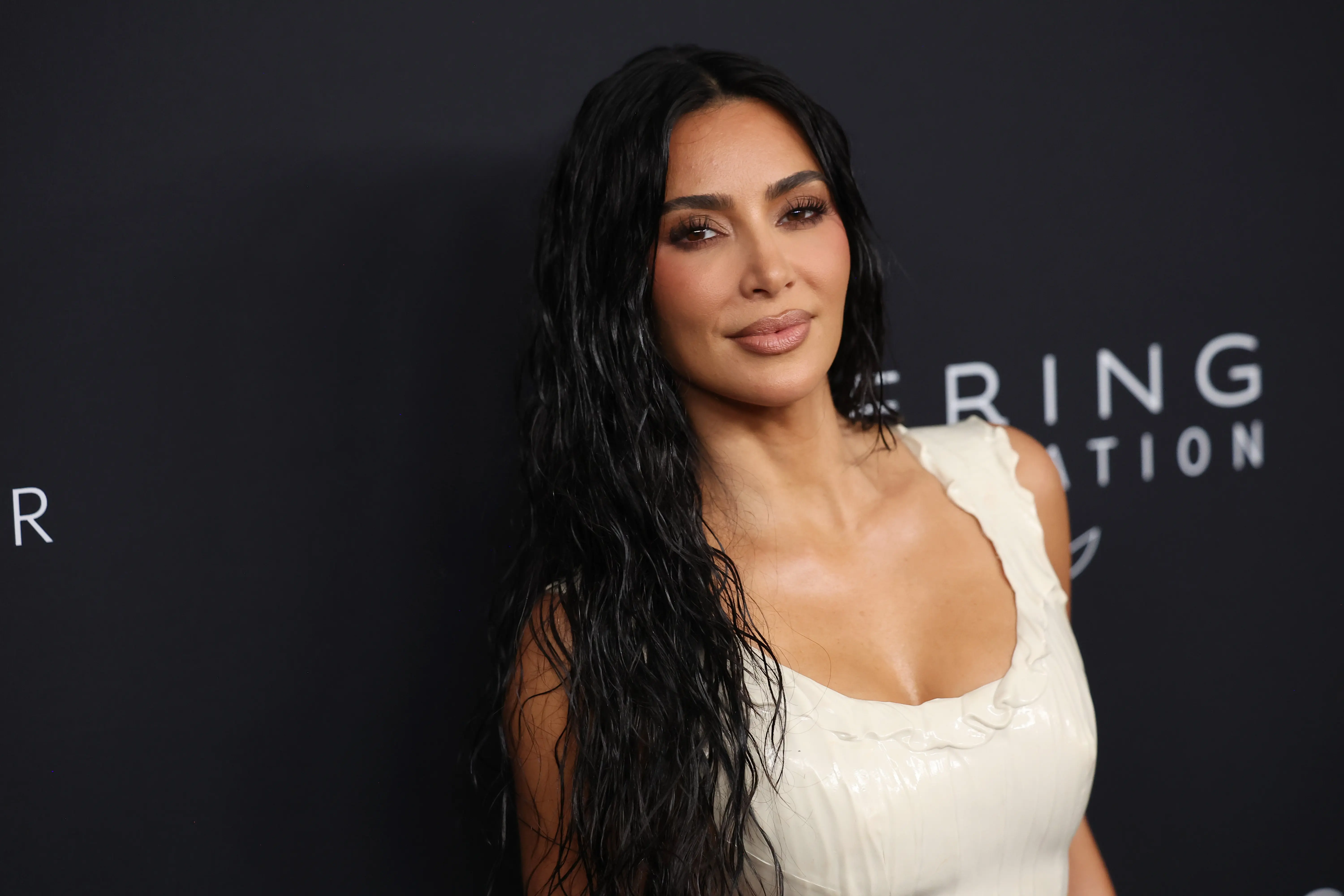 NEW YORK, NEW YORK - SEPTEMBER 09: Kim Kardashian attends the 2024 Kering for Women dinner at The Pool on September 09, 2024 in New York City. (Photo by Mike Coppola/Getty Images)