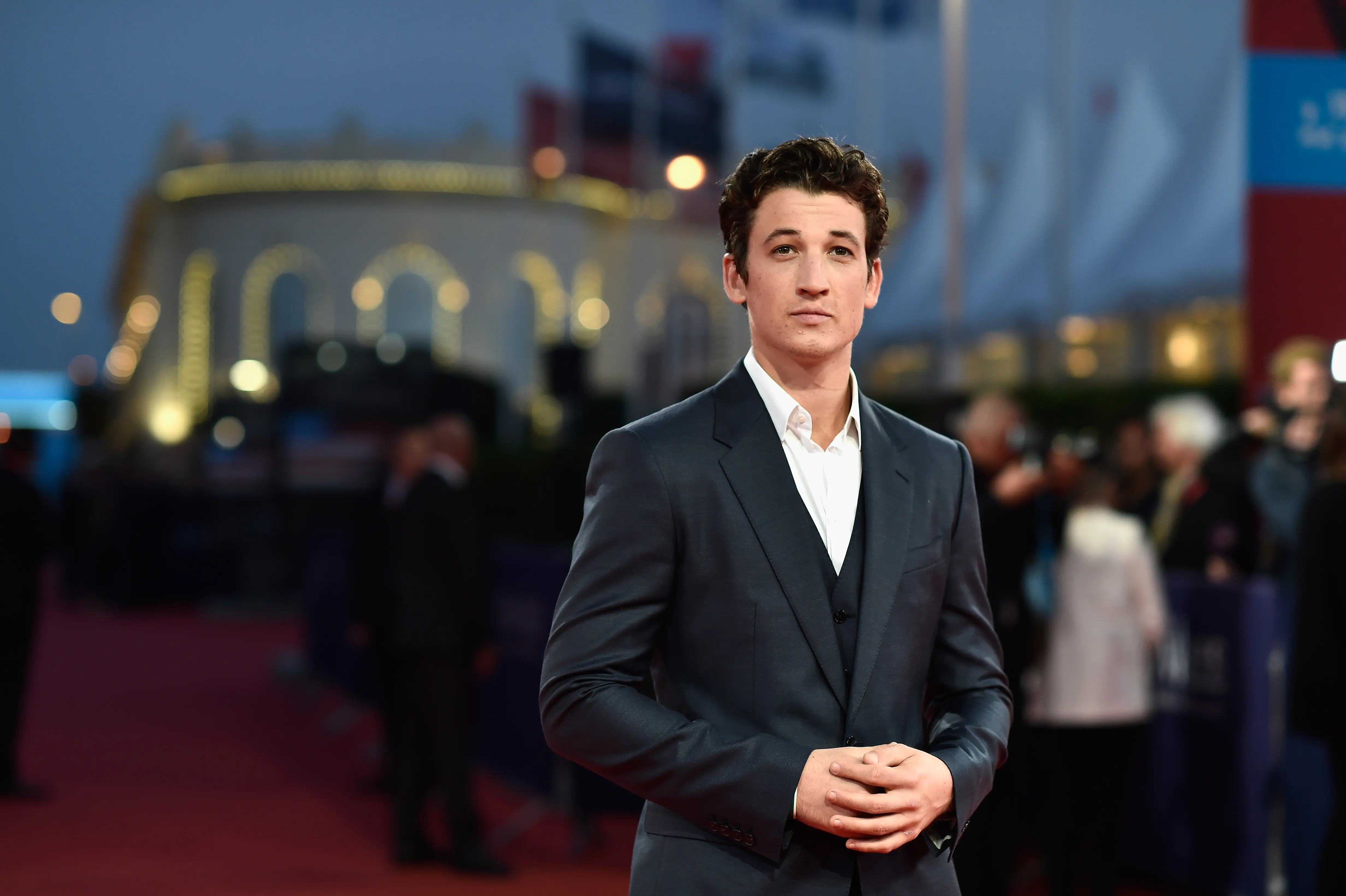 Miles Teller  attends "The November man" premiere on September 11, 2014 in Deauville, France (Image via Getty)
