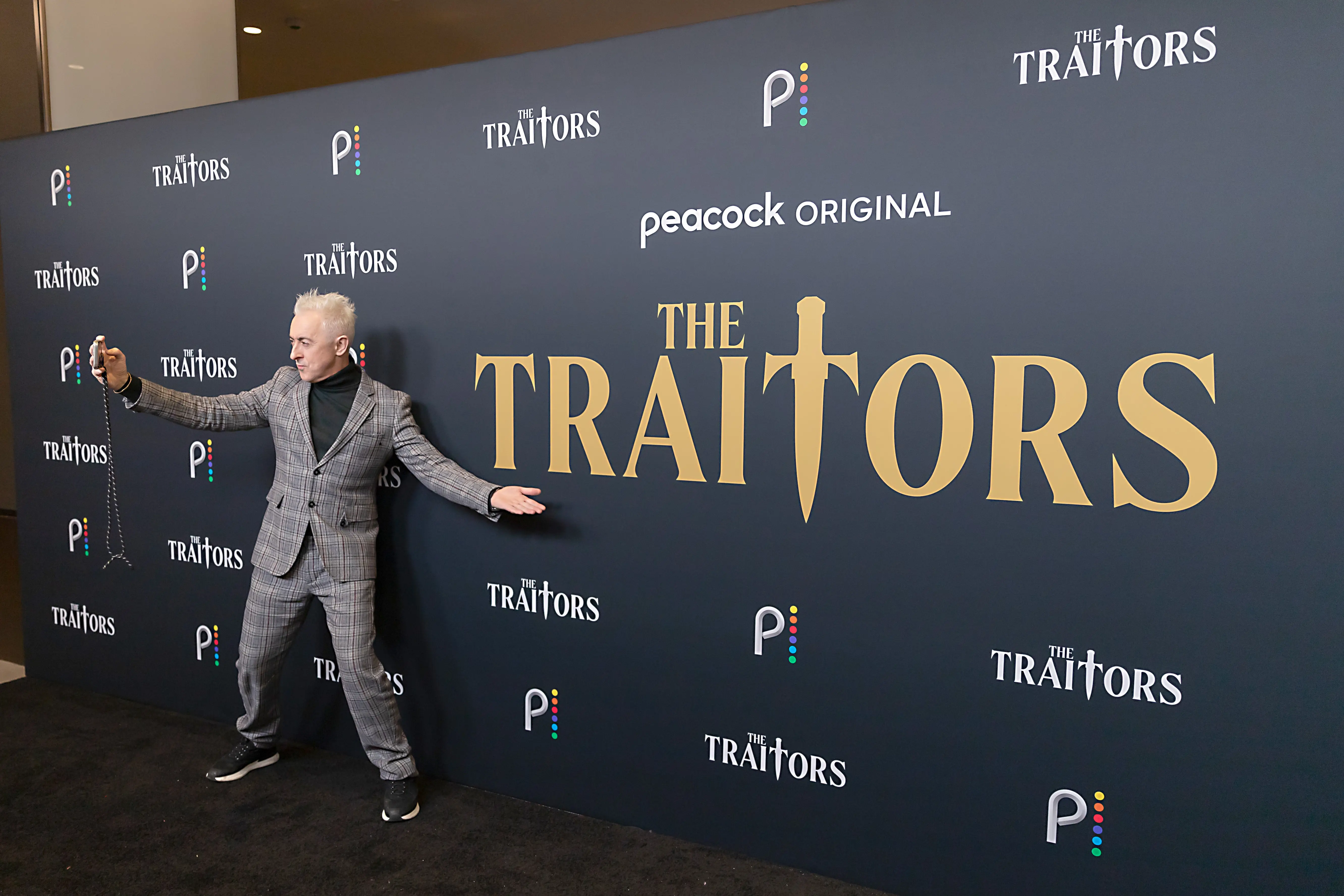 NEW YORK, NEW YORK - DECEMBER 14: Alan Cumming attends Peacock's "The Traitors" New York Press Junket at NBCUniversal Headquarters on December 14, 2022 in New York City. (Photo by Joy Malone/Getty Images)
