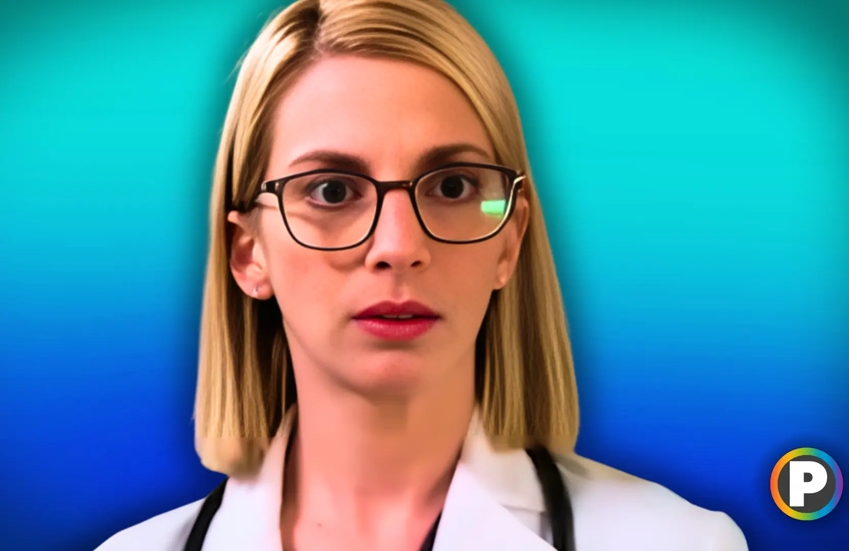 Molly Bernard as Elsa Curry on Chicago Med [Custom cove edited by Primetimer. Original Image © NBC]