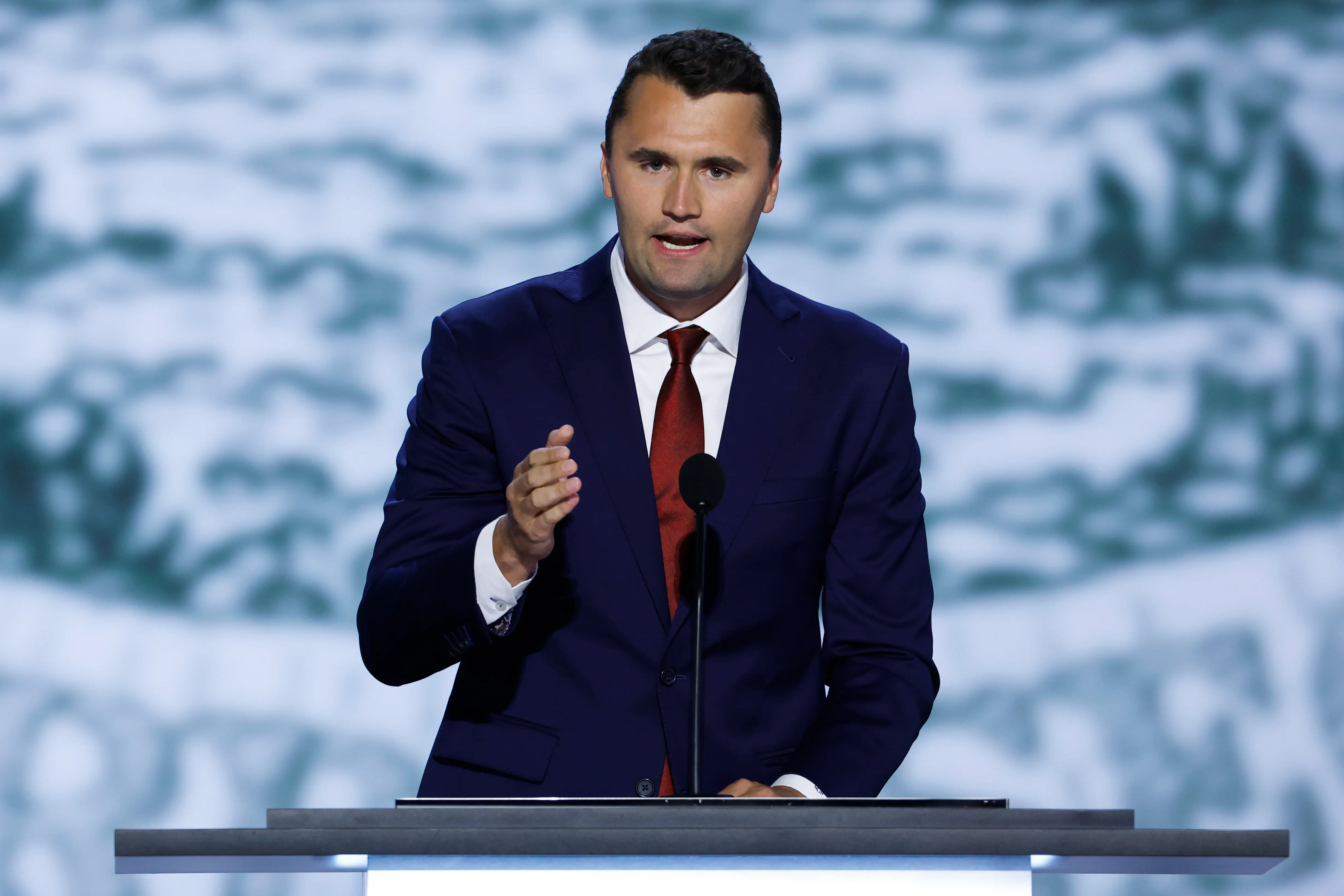 Charlie Kirk's organization has not responded to the ongoing criticism on social media (Image via Getty)