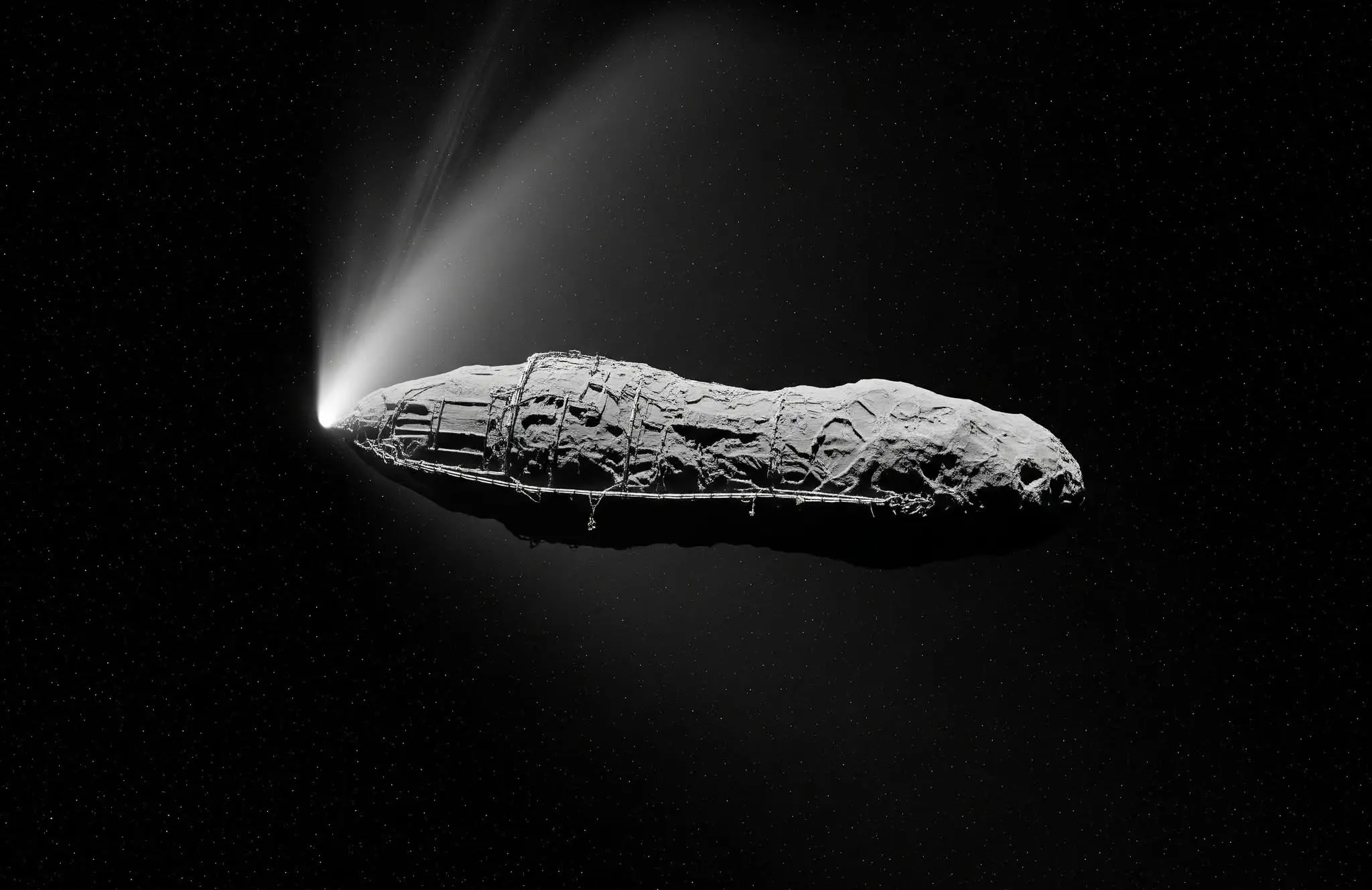 Dust-covered 3I/Atlas structure resembling ‘Oumuamua/ Source: X / @NASA (Unconfirmed image circulating online)