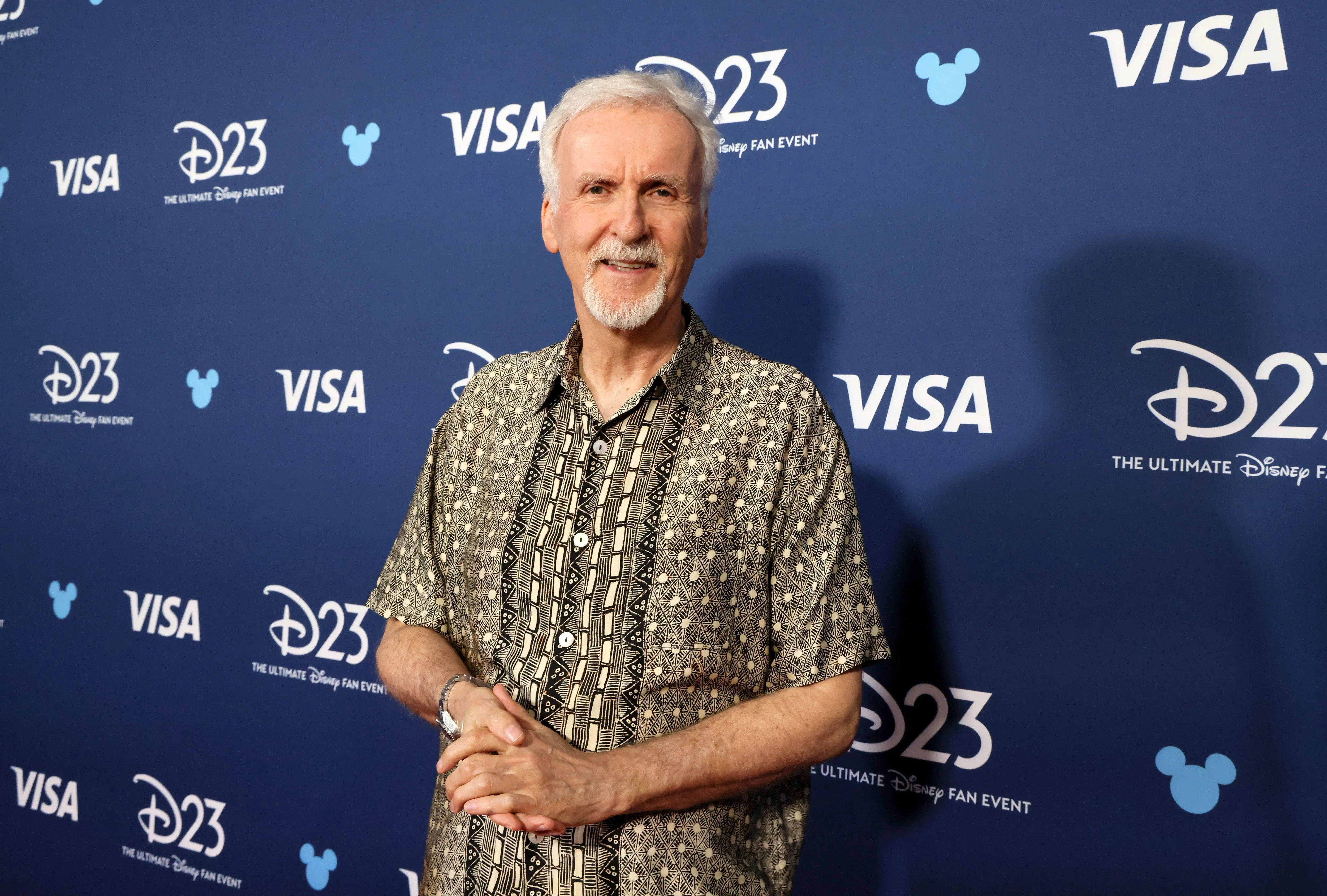 James Cameron, director of Avatar: Fire and Water, who stars in the behind the scenes episodes airing on Disney+. (Photo by Rodin Eckenroth/Getty Images for Disney)