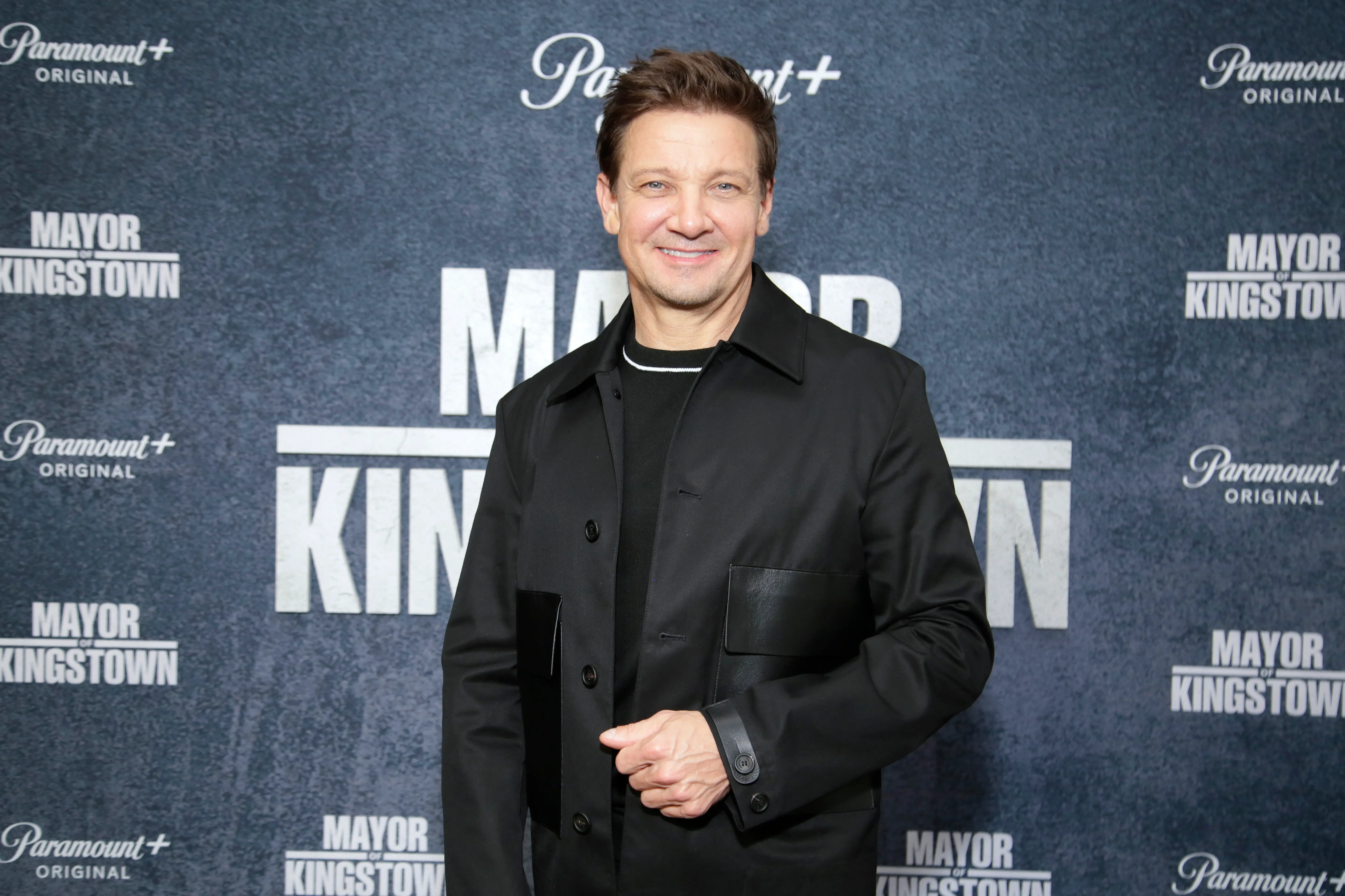 Jeremy Renner attends the Mayor Of Kingstown special advanced screening event in NY on May 20, 2024 in New York City. (Photo by Santiago Felipe/Getty Images for Paramount+)