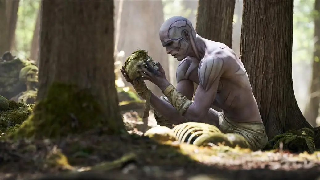 Jacob Elordi as the Creature in Frankenstein (via Instagram/ @netflixfilm)