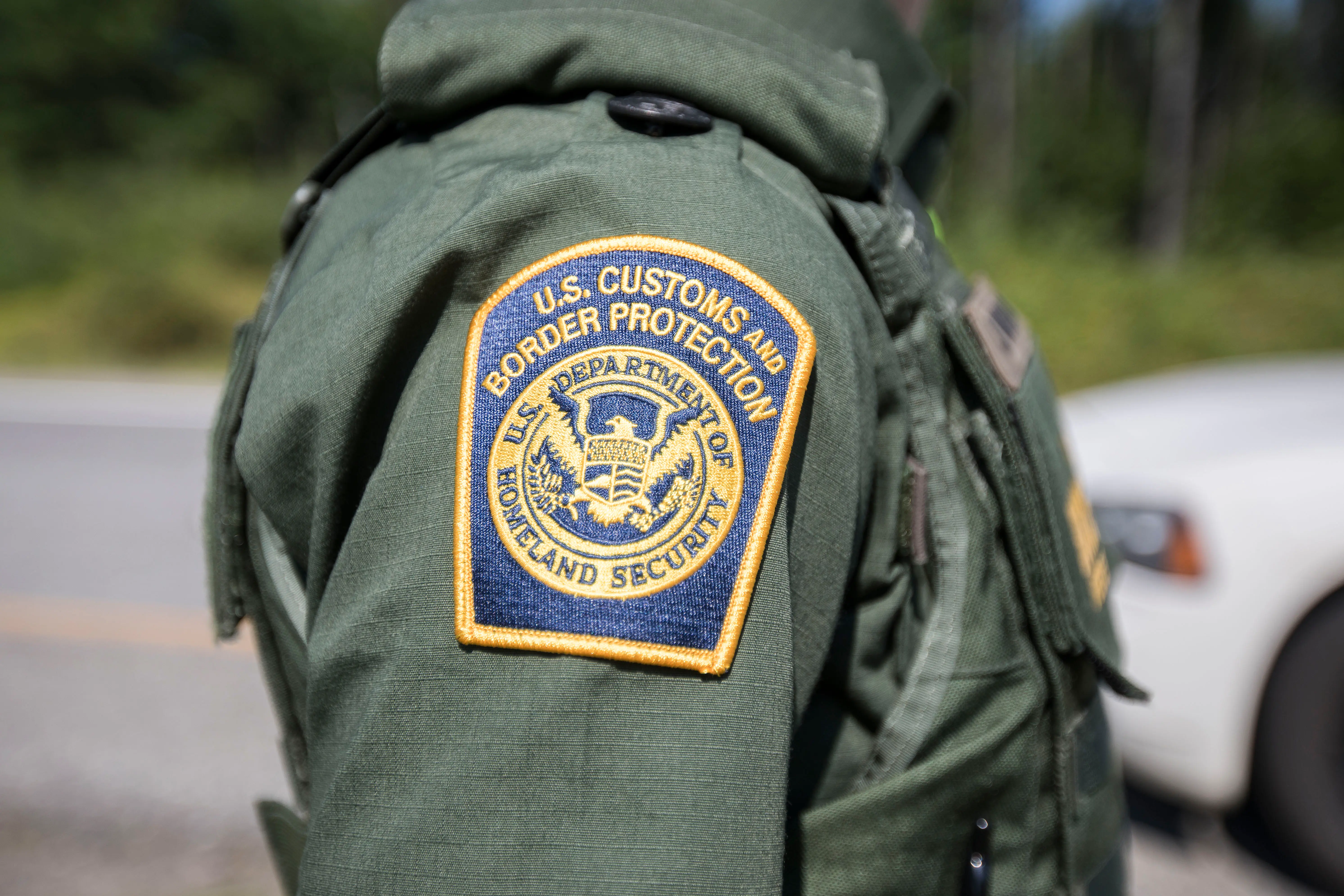 The Customs and Border Patrol officer targeted in the incident also appeared at Sean Dunn's trial (Image via Getty)