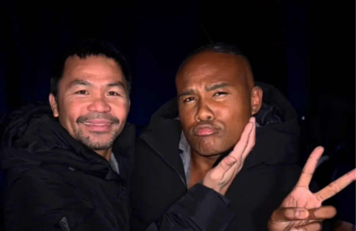 Manny Pacquiao and James Rusameekae of Physical: Asia Team (Image via Instagram/@rusameekae)