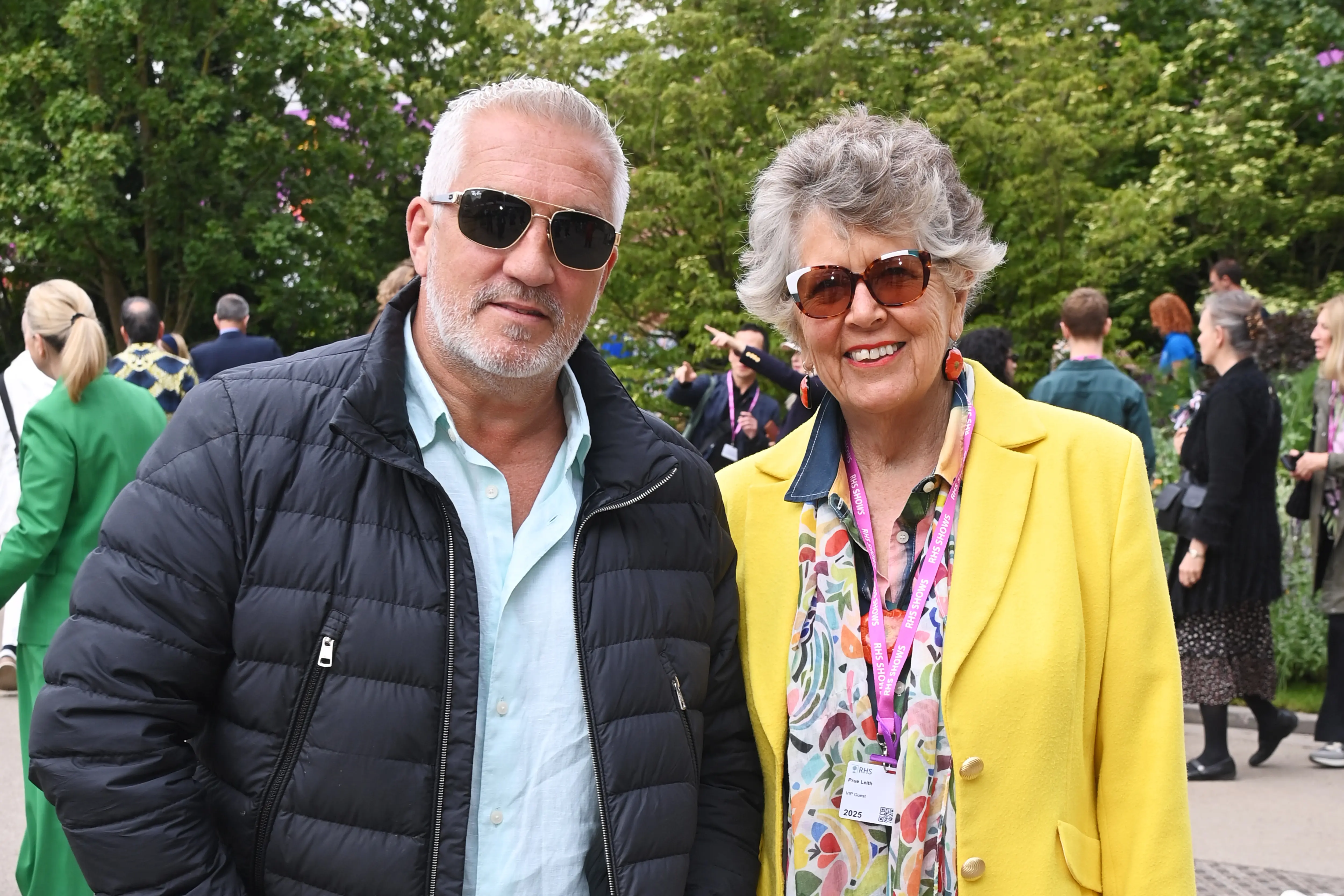 Paul Hollywood and Prue Leith from The Great British Baking Show (Image via Getty)