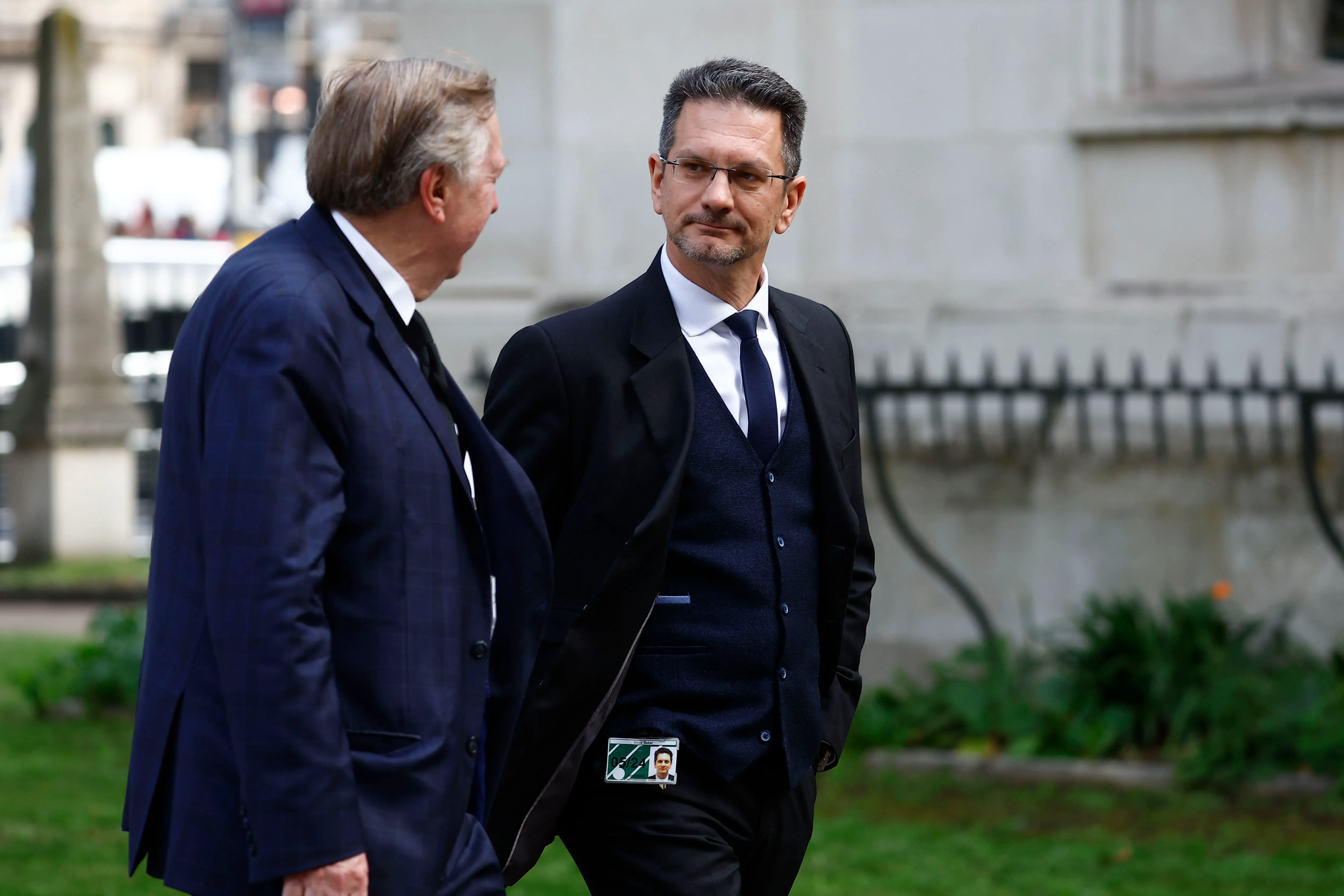 LONDON, ENGLAND - OCTOBER 17: Steve Baker arrives at Westminster Abbey for a Memorial Service for former Chancellor Lord Lawson, on October 17, 2023 in London, England. Nigel Lawson, Baron Lawson of Blaby, was a Conservative MP and Minister, holding the position of Chancellor of the Exchequer from  June 1983 to October 1989. He died in April 2023 and leaves three children including Television cook Nigella Lawson and journalist Dominic Lawson.  (Photo by Peter Nicholls/Getty Images)
