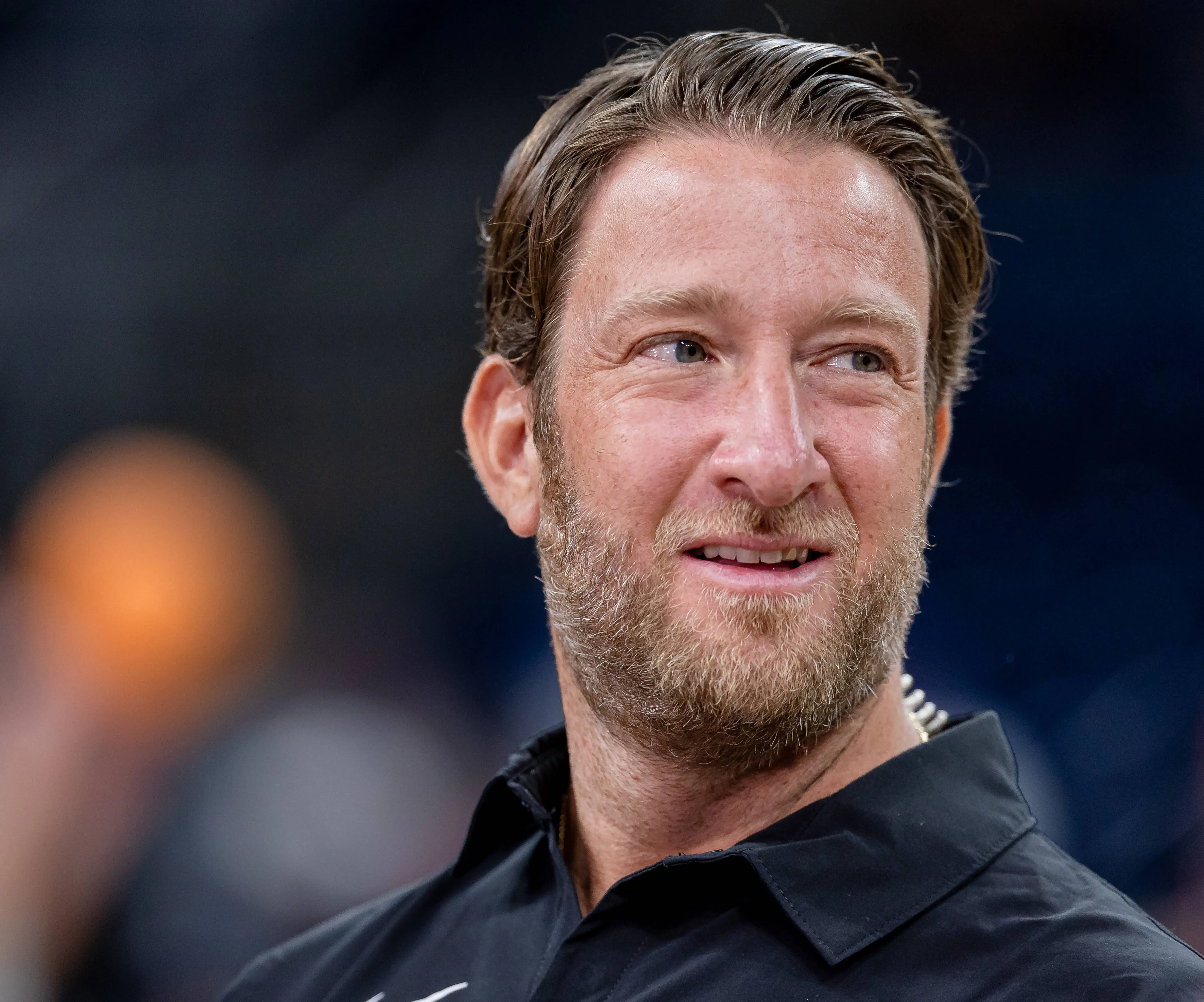 CHICAGO, ILLINOIS - NOVEMBER 8: Founder and CEO of Barstool Sports Dave Portnoy is seen before the Loyola (Il) Ramblers and Florida Atlantic Owls game in the Barstool Sports Invitational at Wintrust Arena on November 8, 2023 in Chicago, Illinois. (Photo by Michael Hickey/Getty Images)