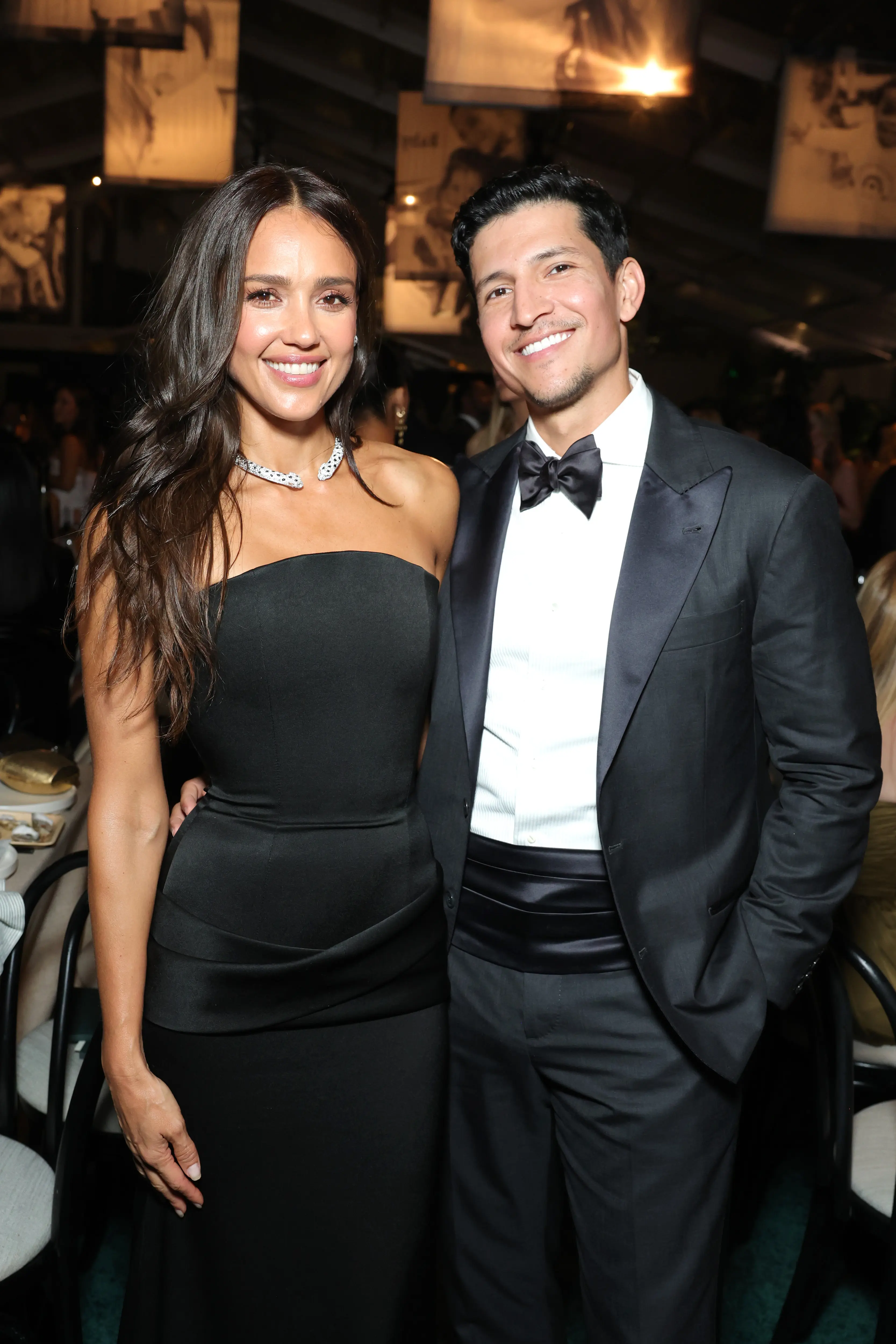 WEST HOLLYWOOD, CALIFORNIA - NOVEMBER 08: (L-R) Jessica Alba and Danny Ramirez attend the 2025 Baby2Baby Gala Presented By Paul Mitchell at Pacific Design Center on November 08, 2025 in West Hollywood, California. (Photo by Stefanie Keenan/Getty Images for Baby2Baby)