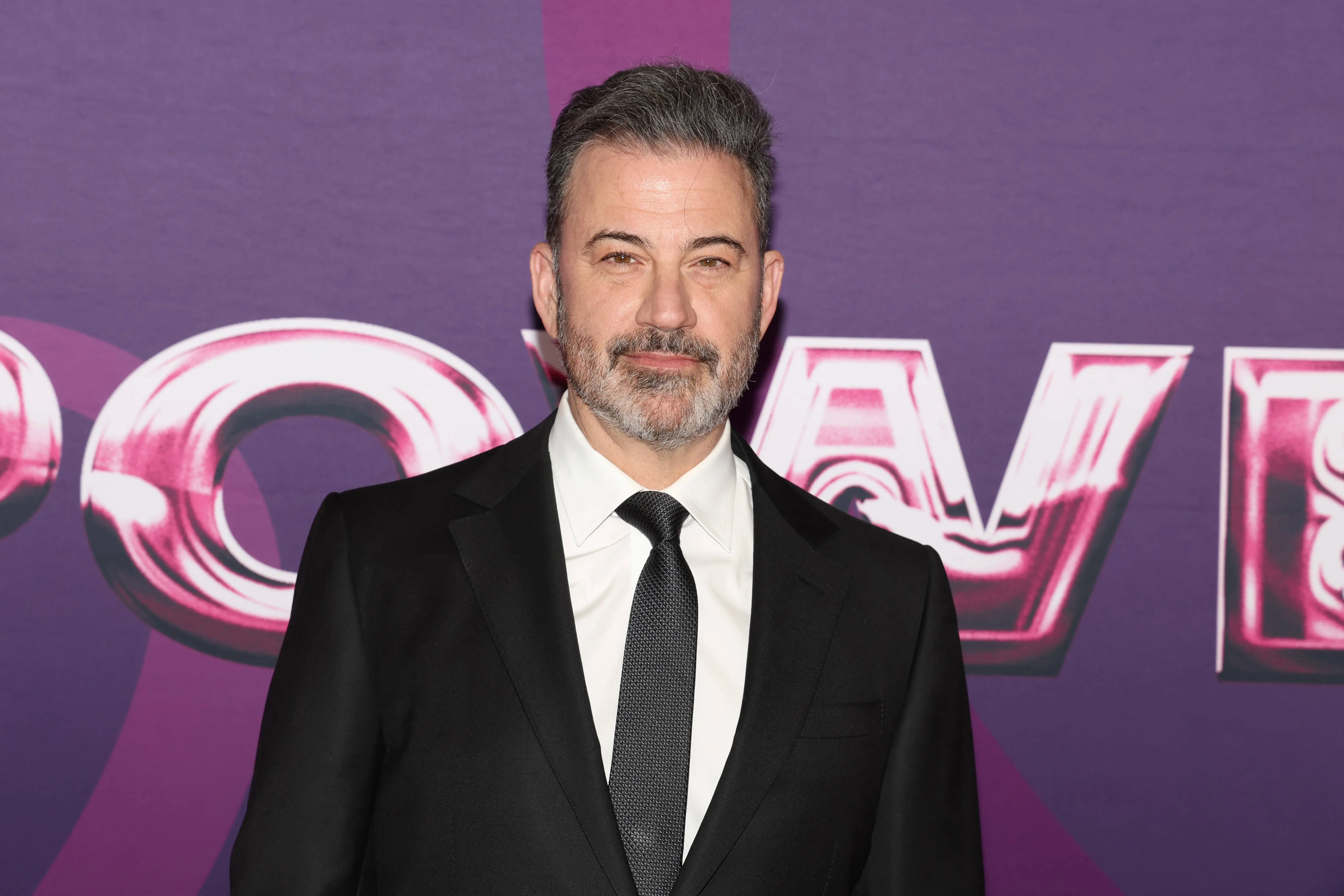 LAS VEGAS, NEVADA - FEBRUARY 22: Jimmy Kimmel attends as Keep Memory Alive hosts star-studded lineup at annual "Power Of Love" gala at MGM Grand Garden Arena on February 22, 2025 in Las Vegas, Nevada.  (Photo by Gabe Ginsberg/Getty Images for Keep Memory Alive)