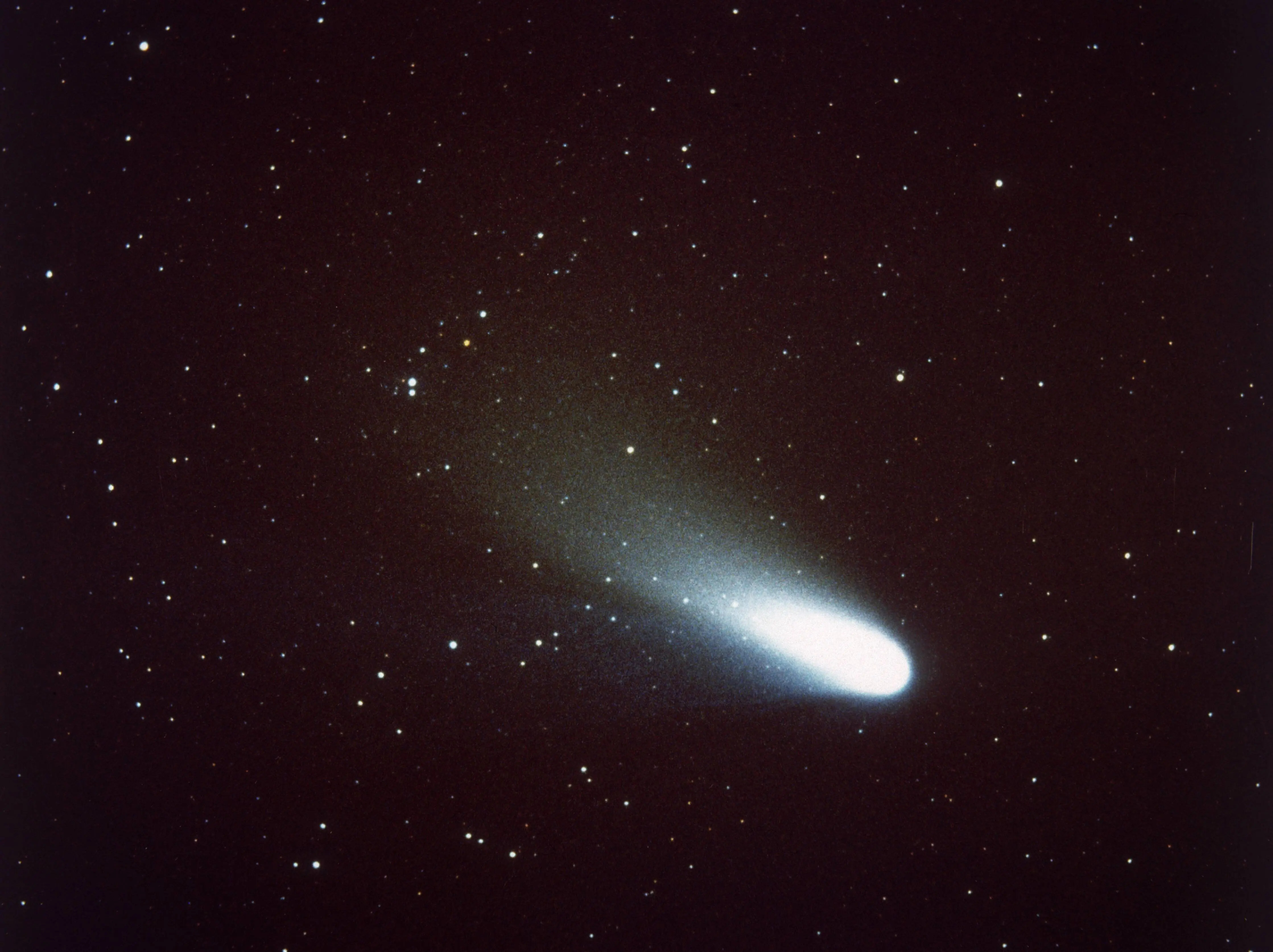 6th March 1997: Comet Hale-Bopp, discovered in 1995 by Alan Hale and Thomas Bopp. (Photo by Space Frontiers/Hulton Archive/Getty Images)