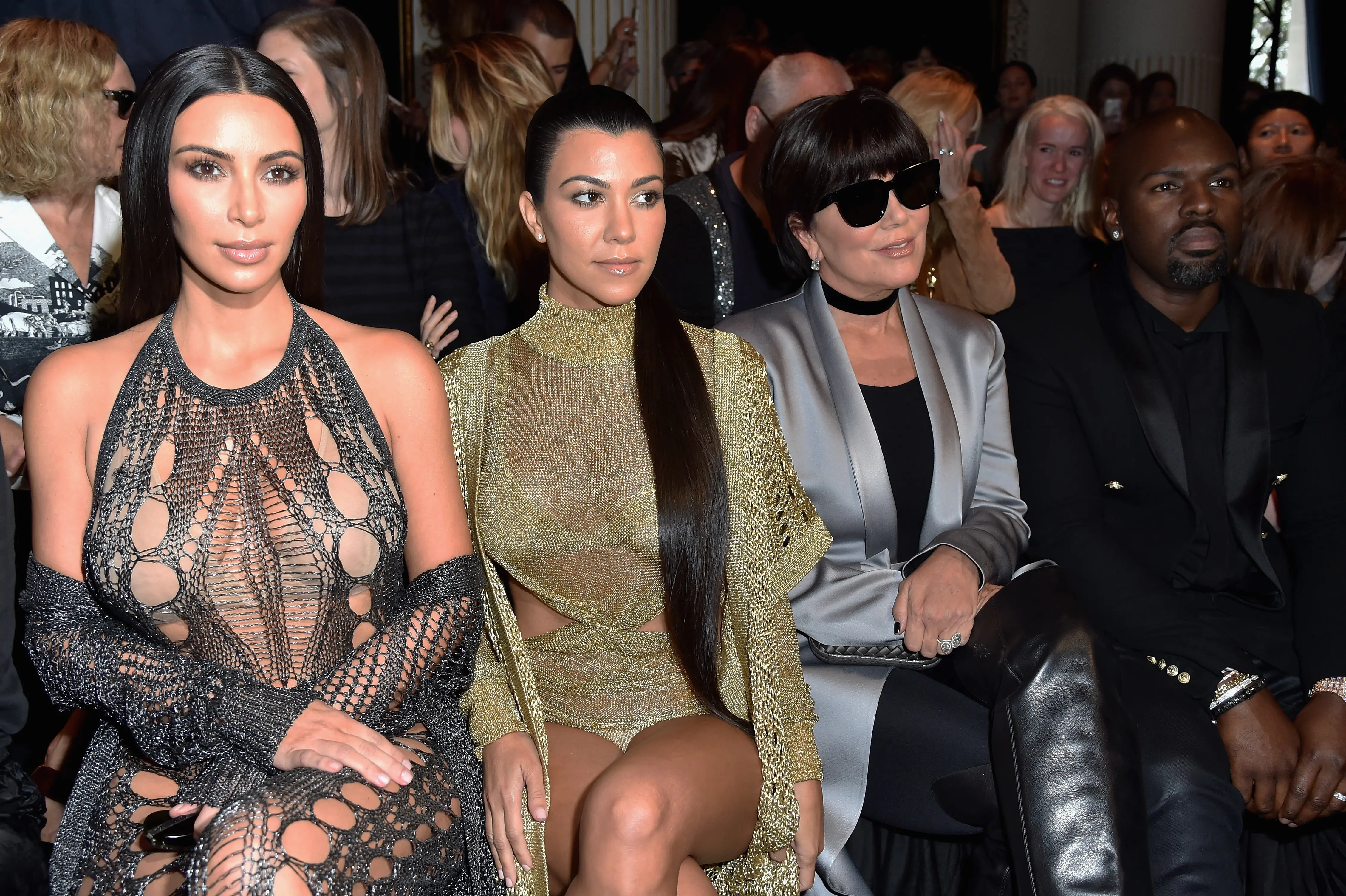 Kim Kardashian, Kourtney Kardashian and Kris Jenner (Image via Getty)