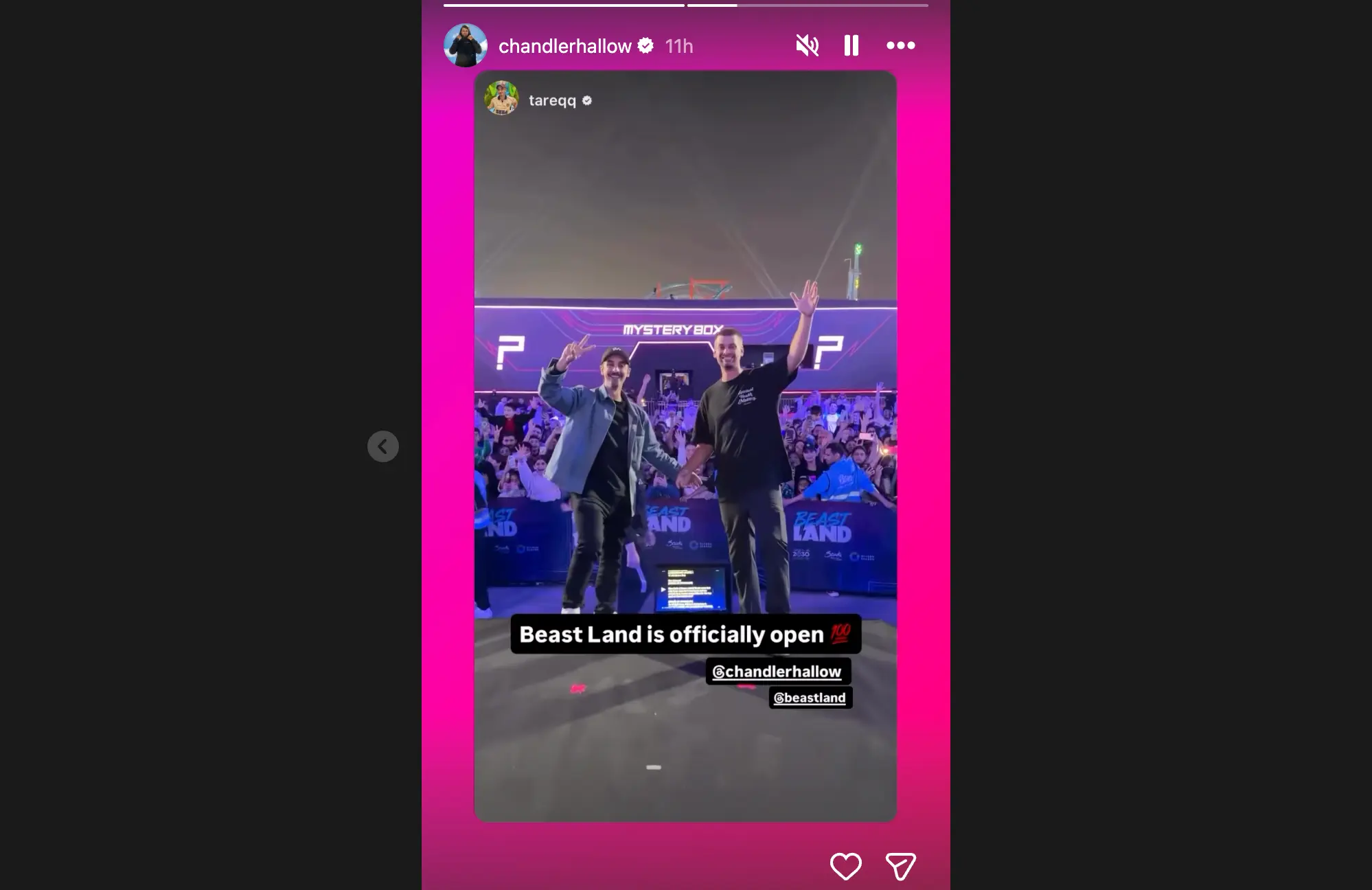 Chandler Hallow's recent Instagram Story debunked the rumors around his death (Image via Instagram/@chandlerhallow)