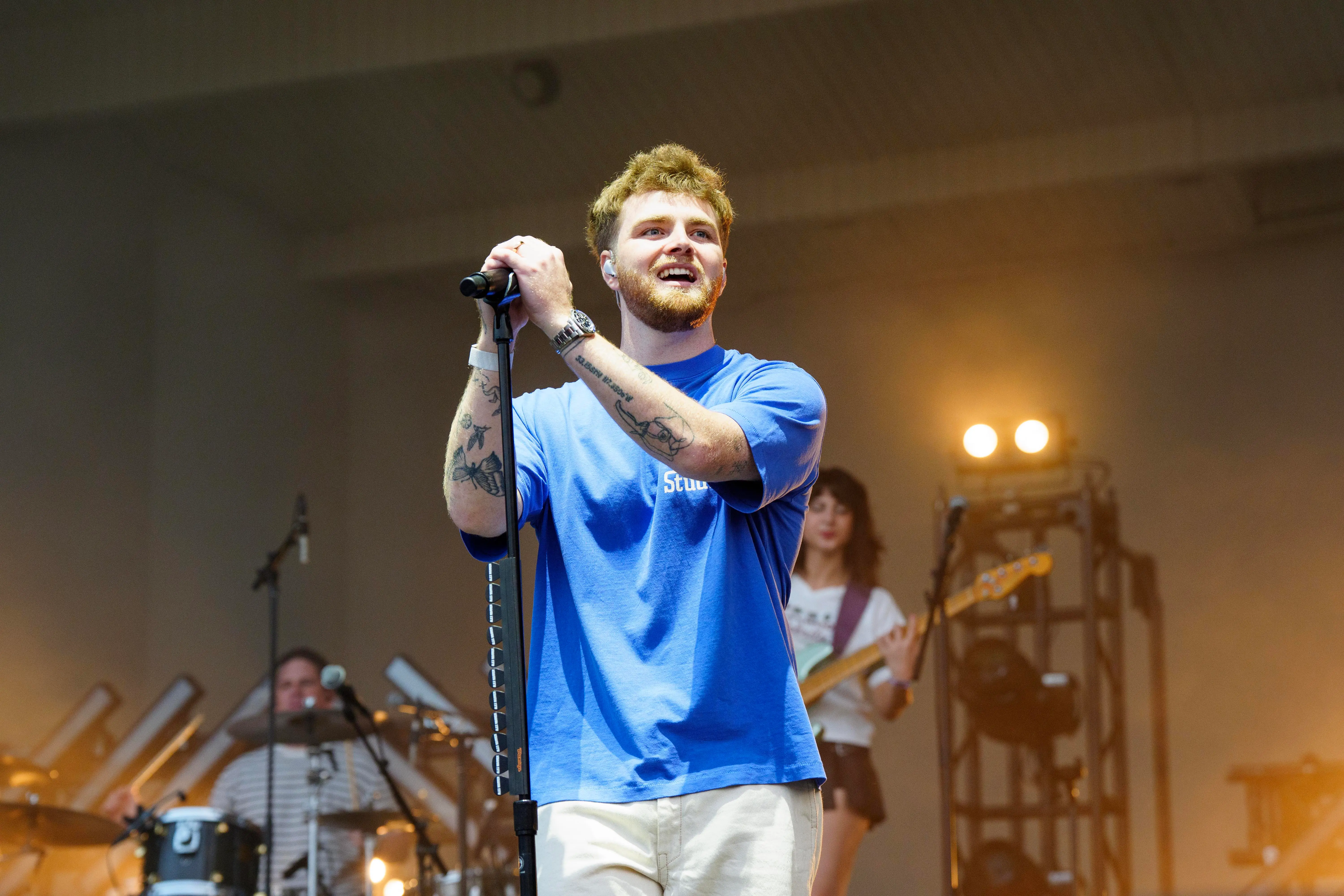 CHICAGO, ILLINOIS - JULY 31: Alex Warren performs during 2025 Lollapalooza Festival at Grant Park on July 31, 2025 in Chicago, Illinois. (Photo by Erika Goldring/WireImage)