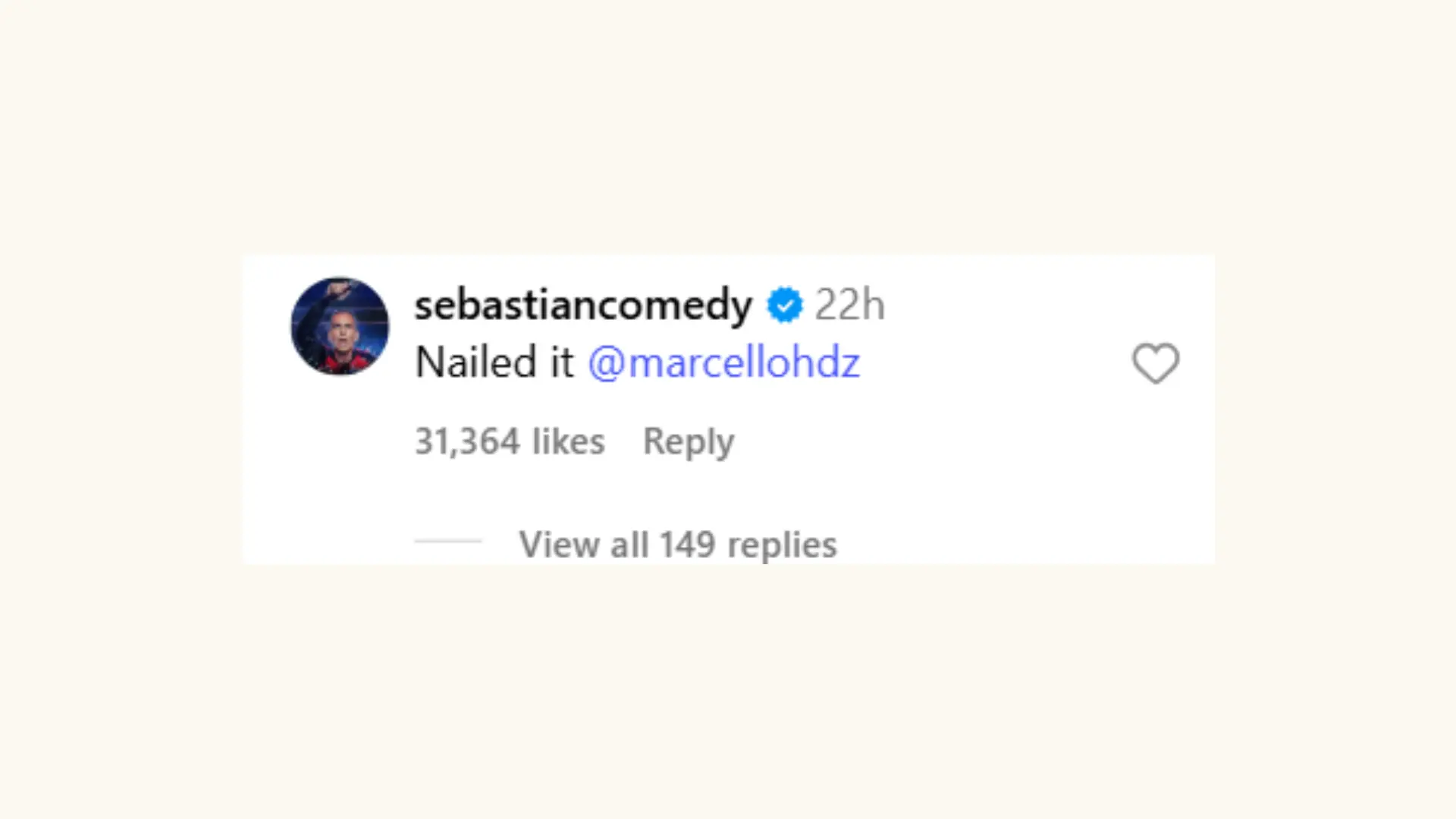 Sebastian Maniscalco reacts to Marcello Hernandez's SNL impression (Image via Instagram/@nbcsnl)