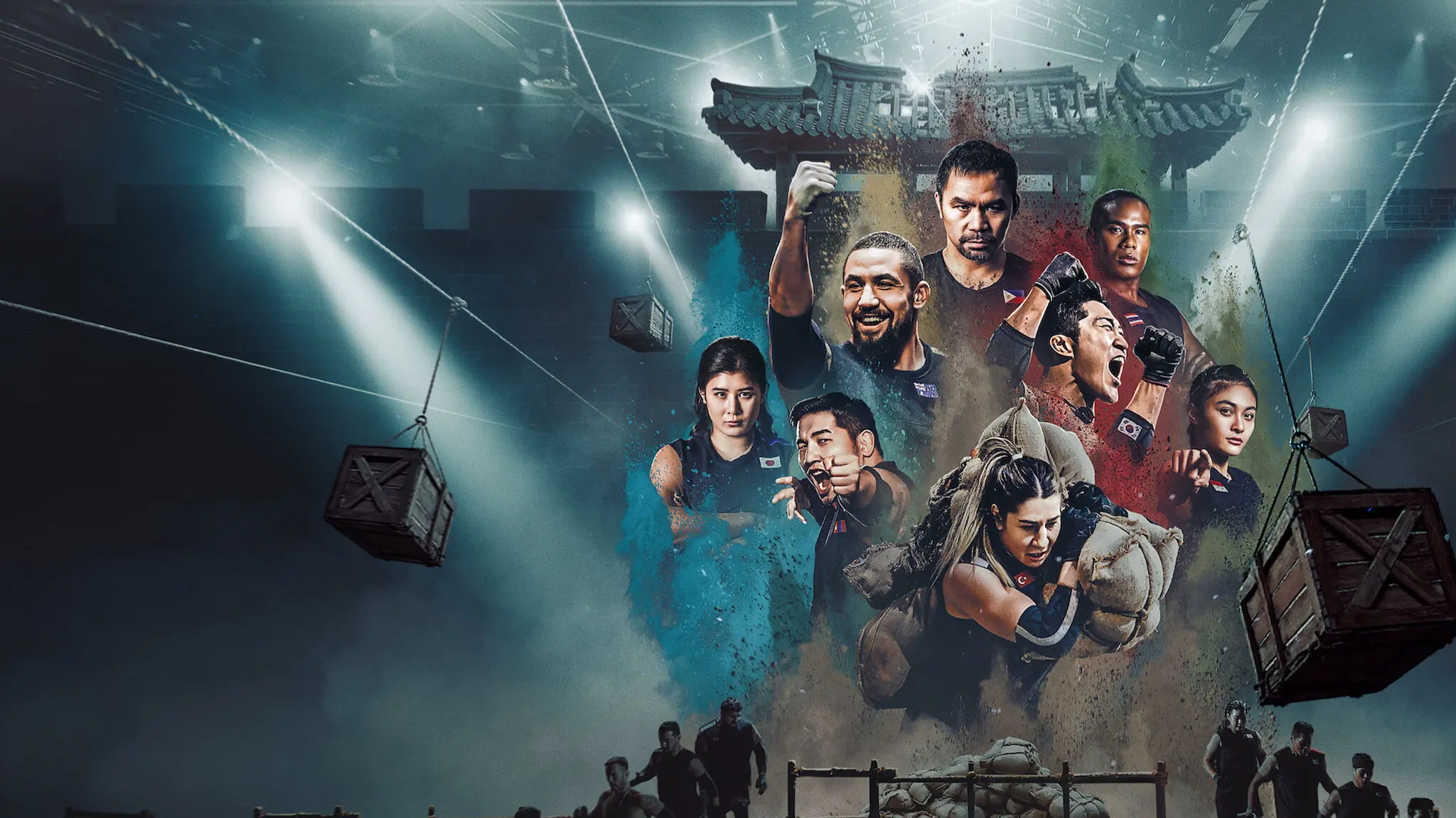 Strongman Ray Querubin is a member of Team Philippines in Physical: Asia (Image via Netflix)