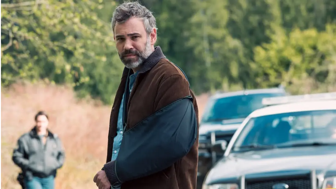 Rossif Sutherland in Murder in a Small Town Season 2 (via Instagram @dramaclubfox)