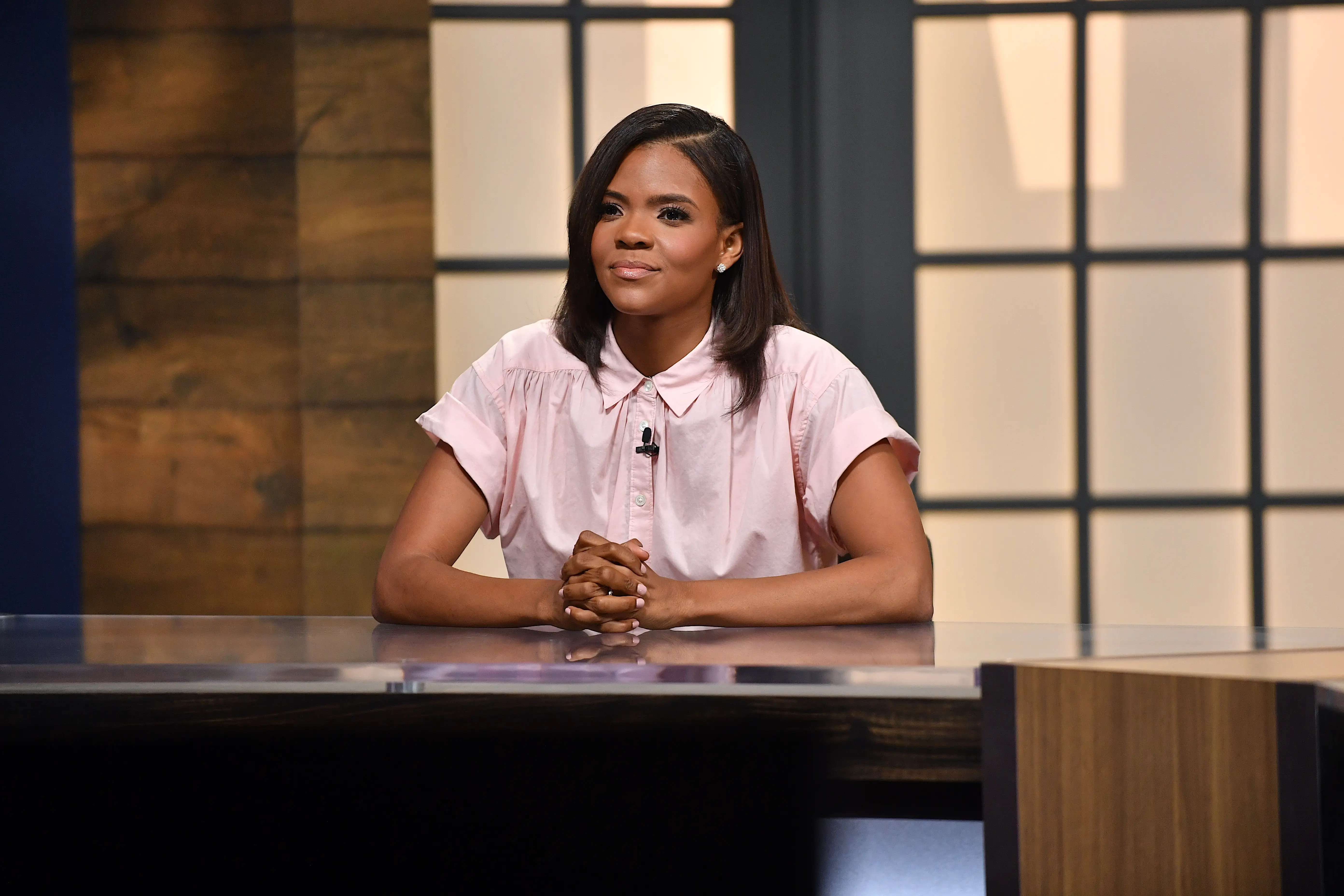 NASHVILLE, TENNESSEE - AUGUST 16: Candace Owens is seen on set of "Candace" on August 16, 2021 in Nashville, Tennessee. The show will air on Tuesday, August 17, 2021. (Photo by Jason Davis/Getty Images)