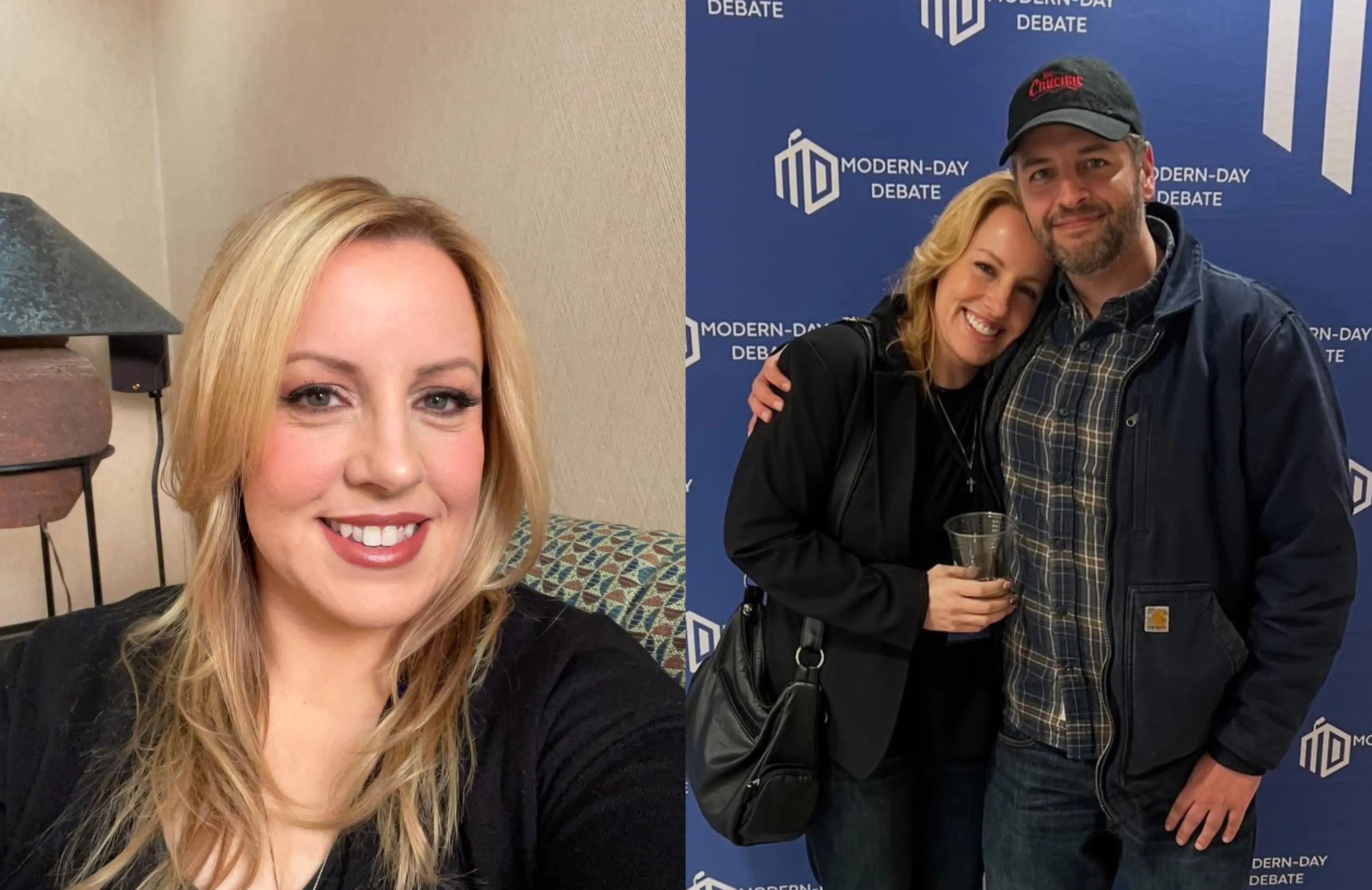 The Crucible host Andrew Wilson goes off on female debater after his wife is mentioned on 'whatever' podcast. (Image via Instagram/@rachel_wilson_bhm)