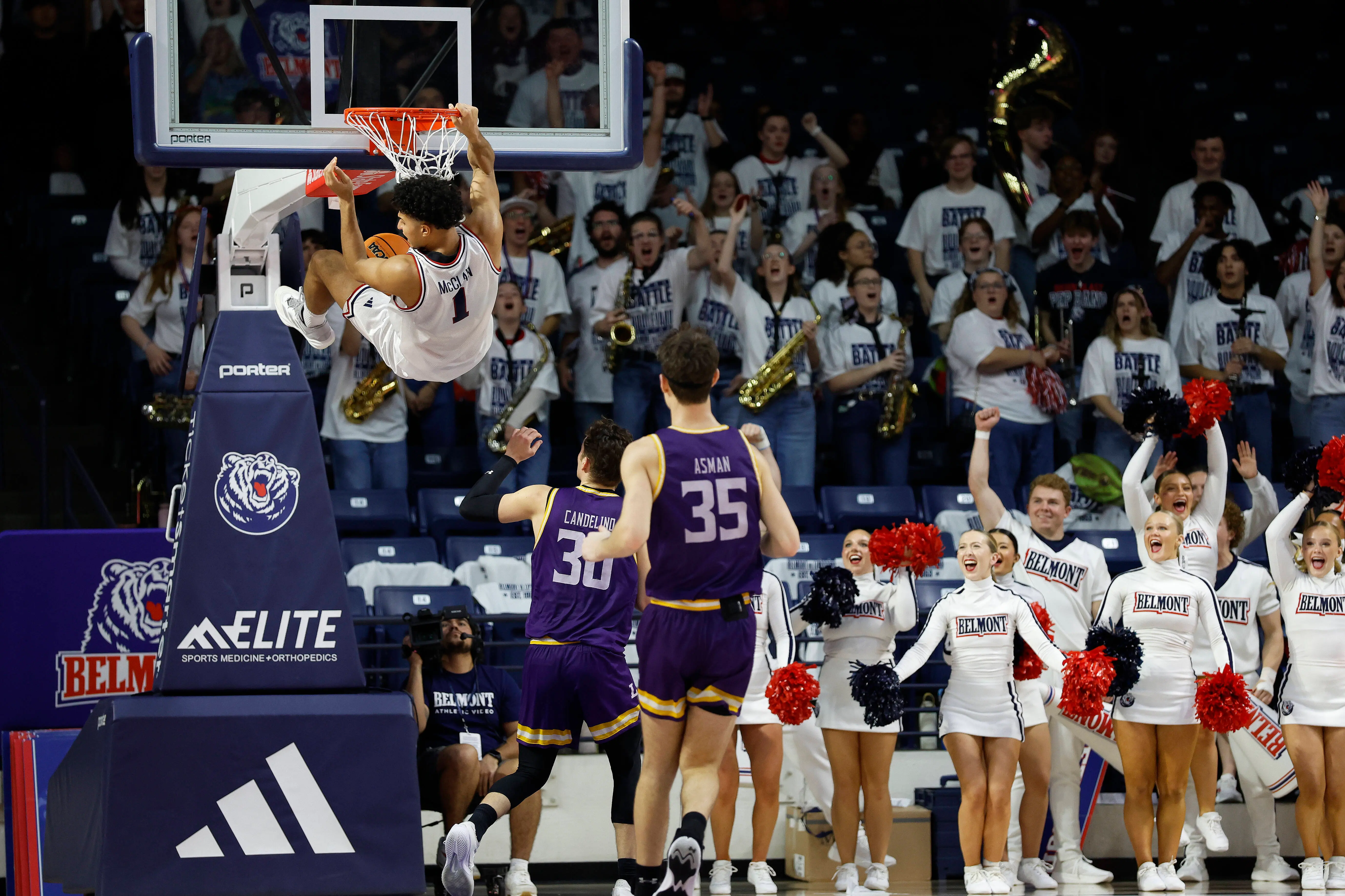 The viral "Allen Benjamin" arrest video of a college basketball player is fake [Representational Image] (Image via Matthew Maxey/Icon Sportswire via Getty Images)