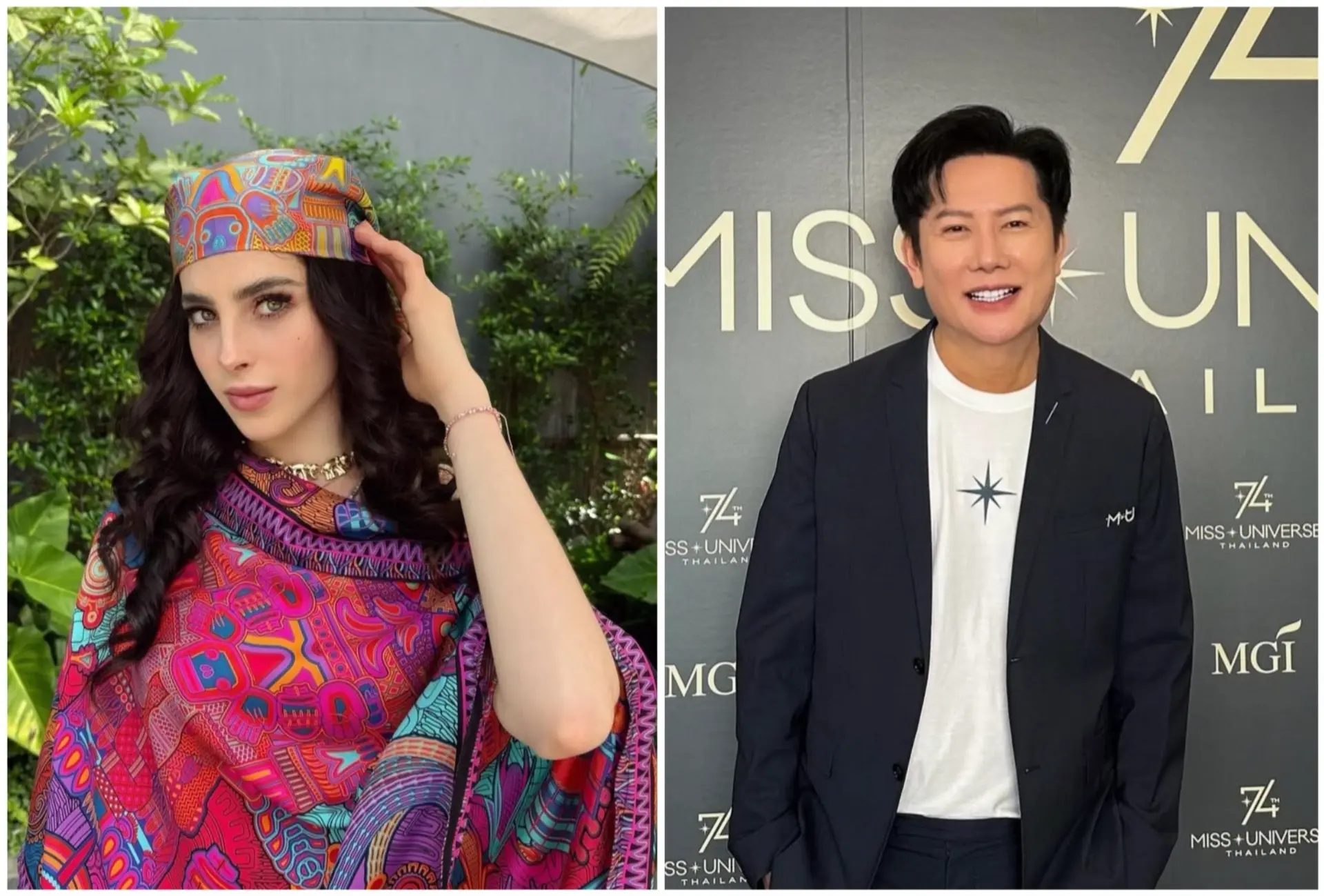 Fátima Bosch and Nawat Itsaragrisil had a heated confrontation earlier this month, (Photo via @fatimaboschfdz and @nawat.tv)