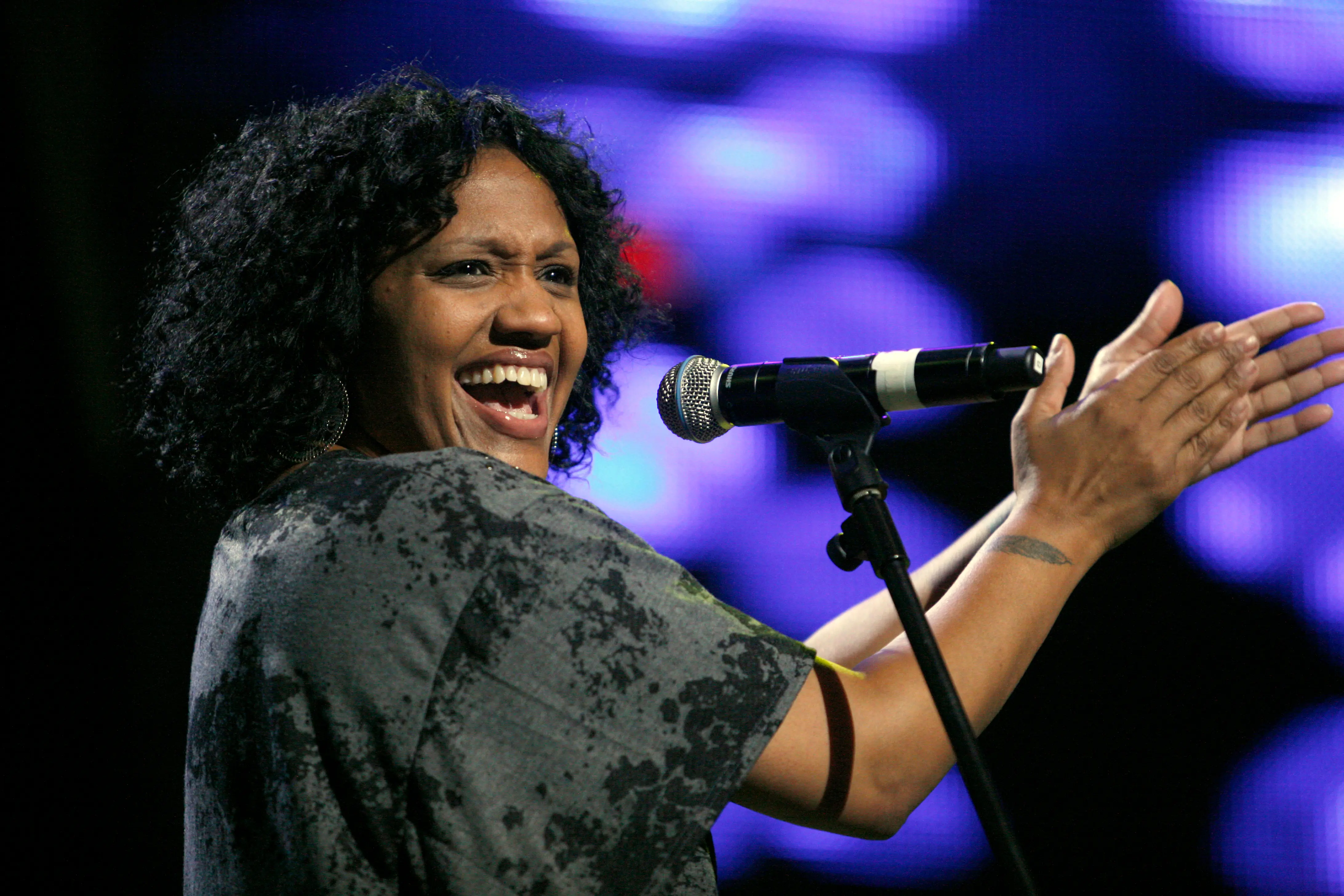 Julie McKnight performs on stage for Defected In The House  on July 23, 2010 in London, England (Image via Getty)