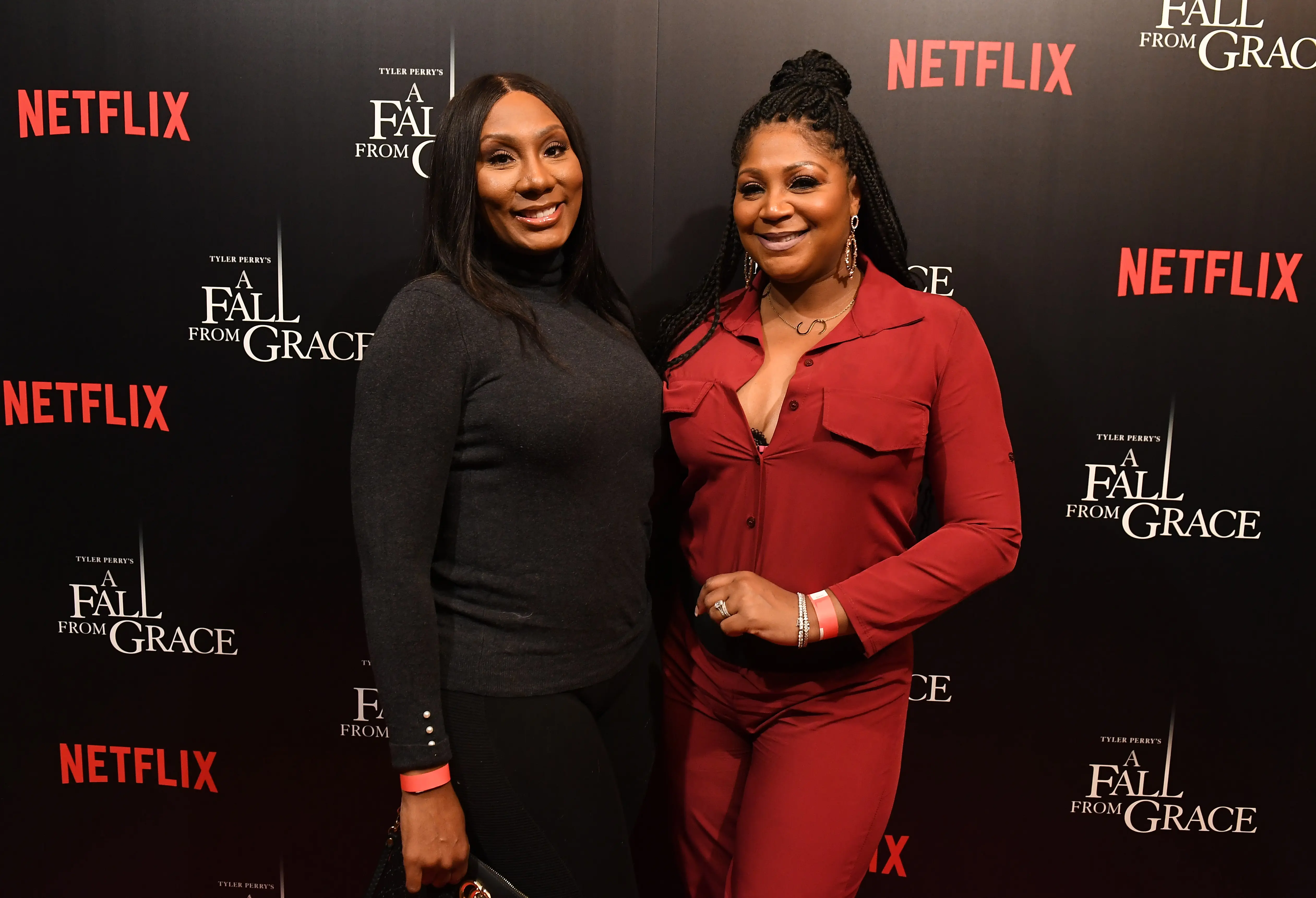 Towanda Braxton and Trina Braxton (Image via Getty)