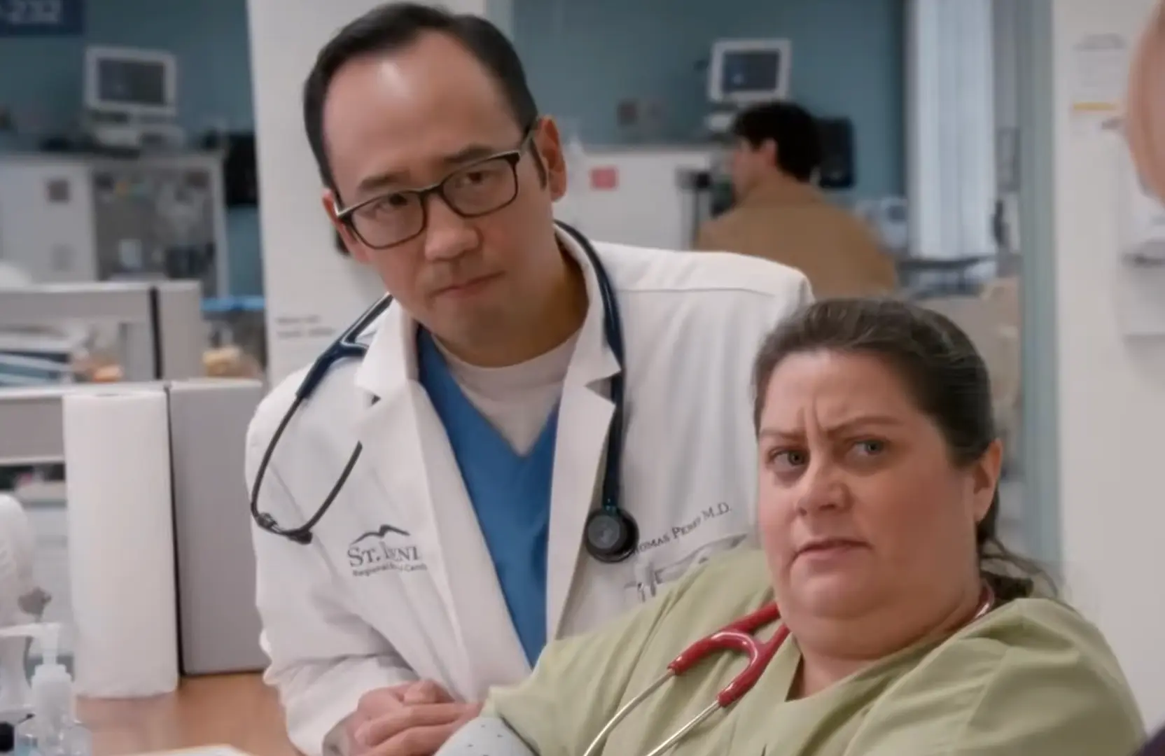 A screengrab from St. Denis Medical season 2 (Image via Youtube / NBC)