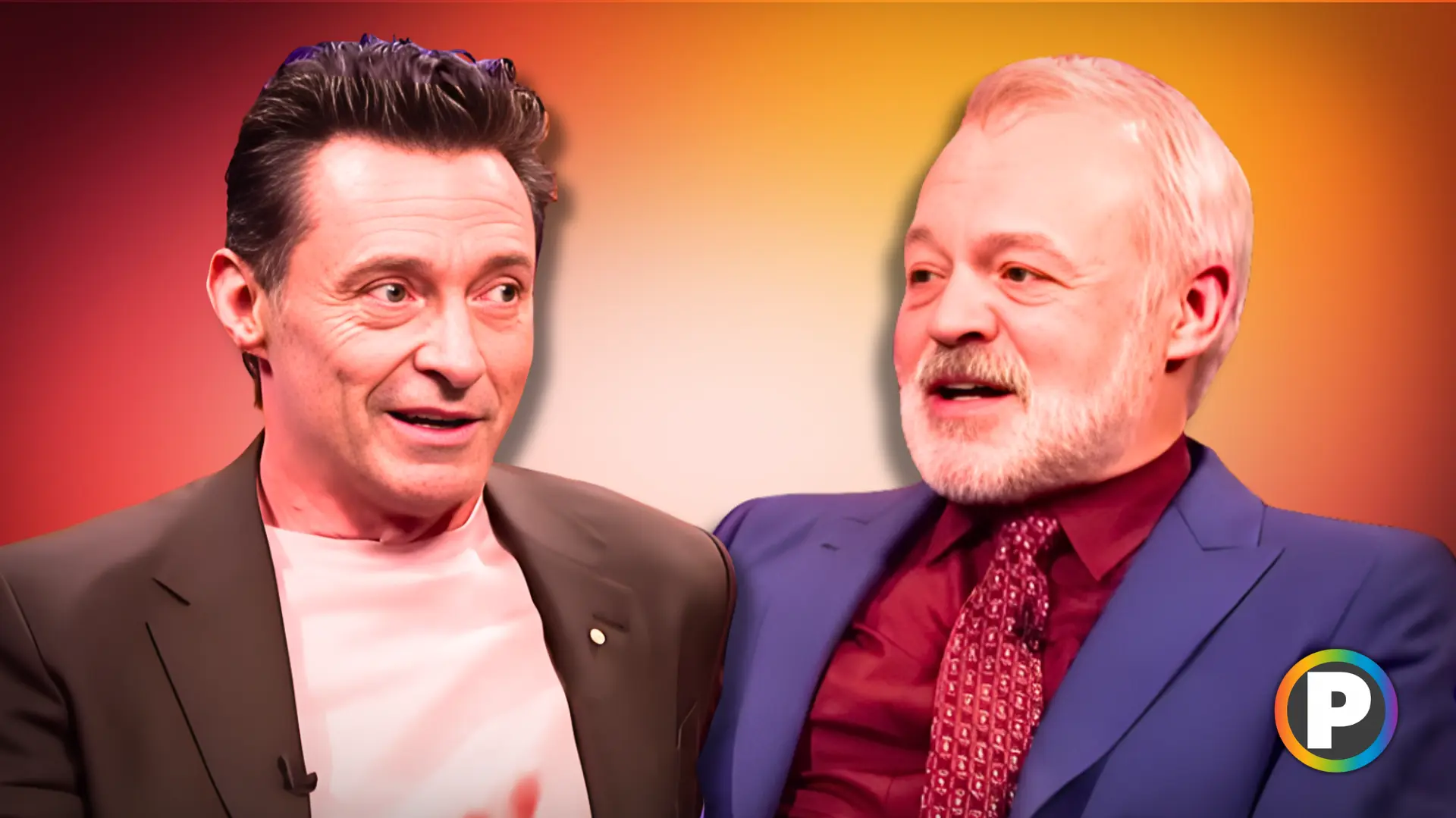 Hugh Jackman and Graham Norton (Custom cover edited by Primetimer, Original Image ©️The Graham Norton Show)