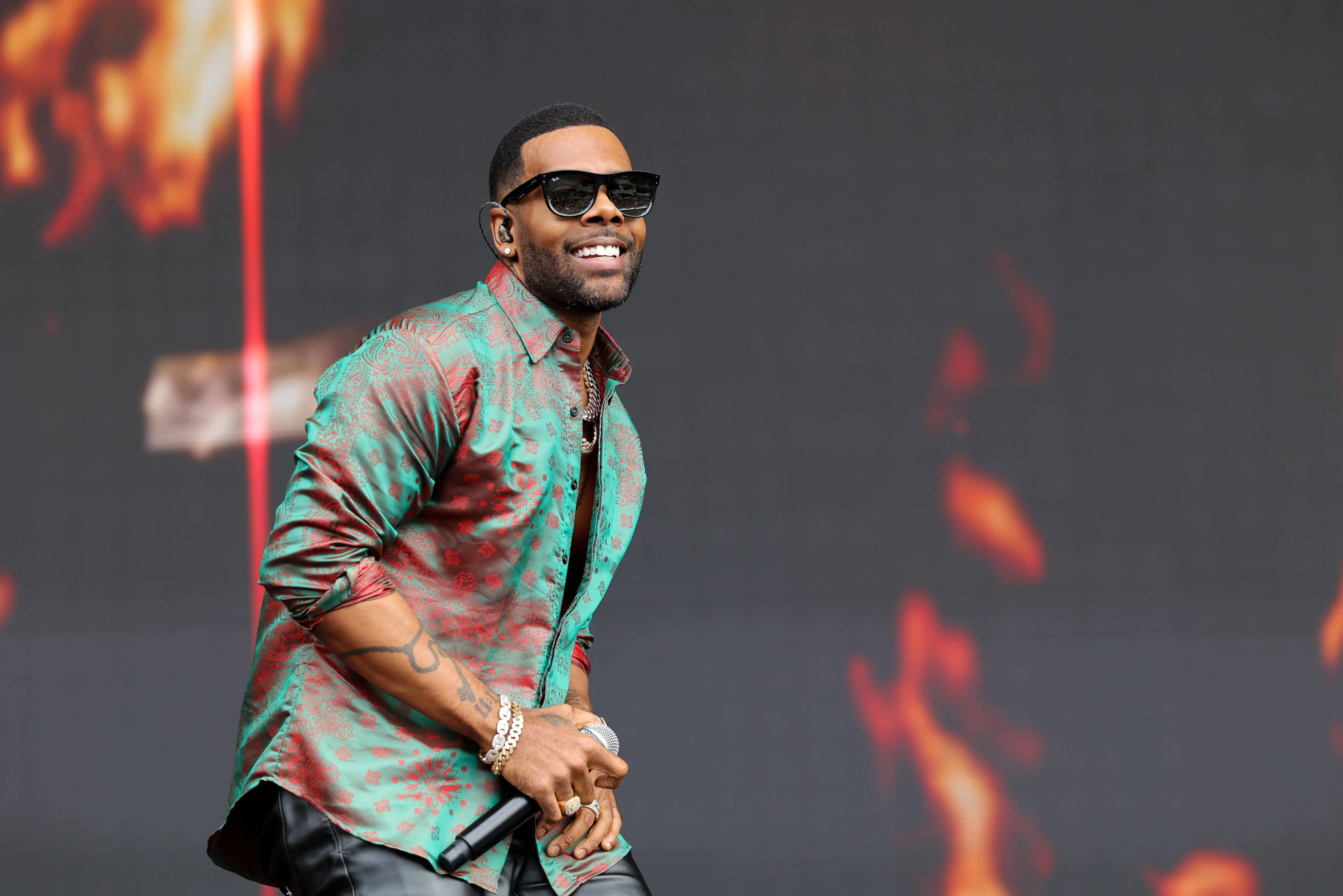 AUCKLAND, NEW ZEALAND - JANUARY 06: Mario performs at JuicyFest at North Harbour Stadium on January 06, 2024 in Auckland, New Zealand. (Photo by Dave Simpson/WireImage)