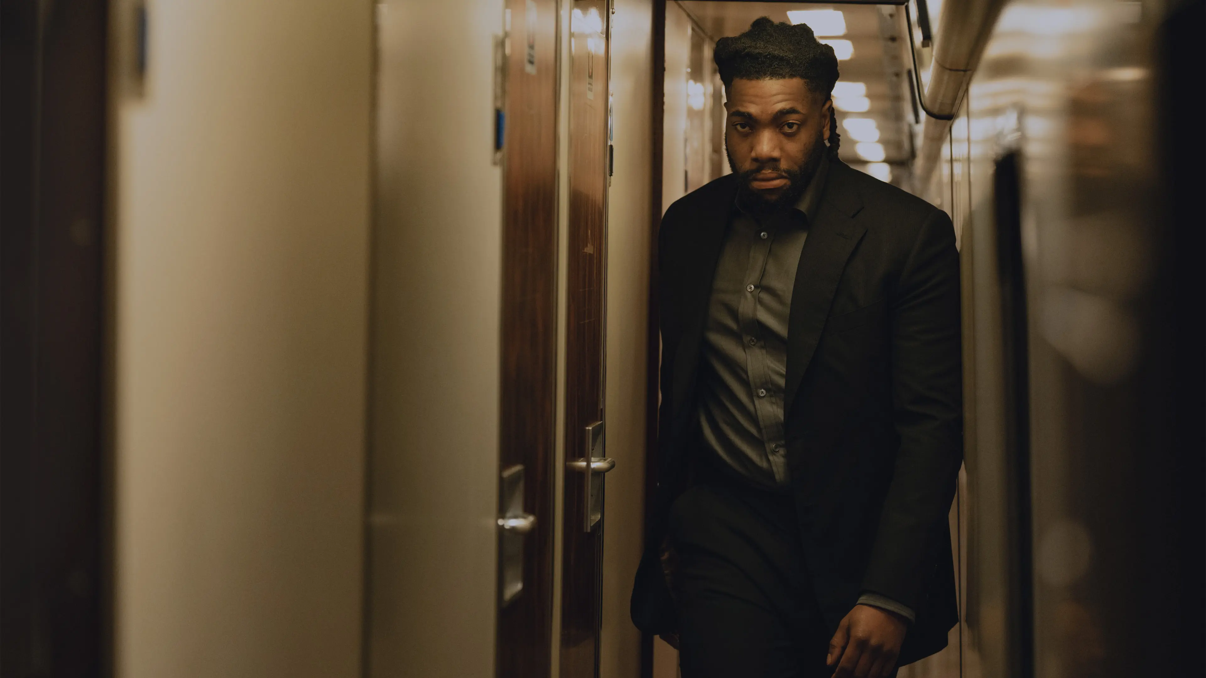 Fehinti Balogun as Amos in Down Cemetery Road (Image via @Apple TV)