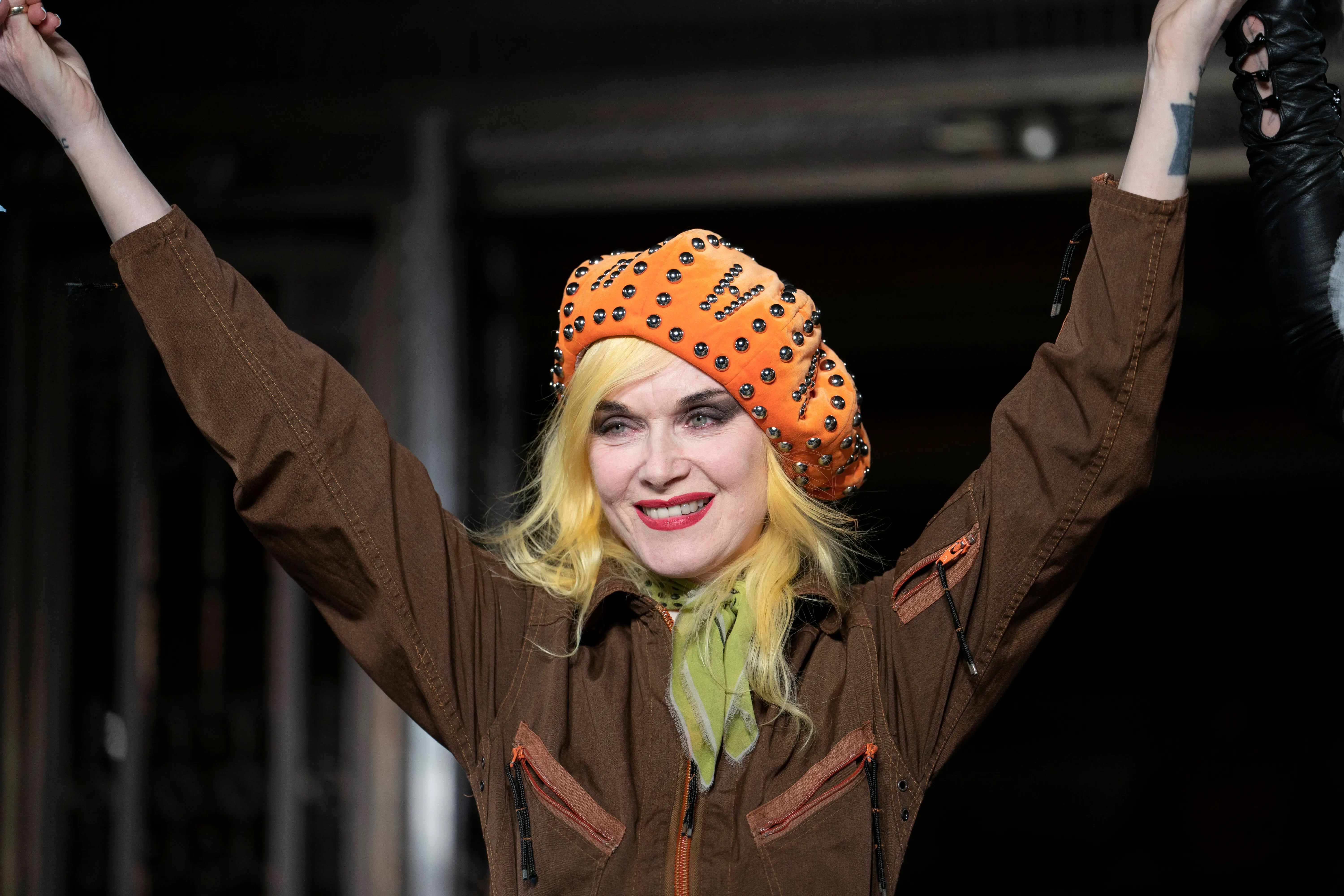 LONDON, ENGLAND - FEBRUARY 17: Pam Hogg walks the runway at the Pam Hogg show during London Fashion Week February 2019 on February 17, 2019 in London, England. (Photo by Ki Price/WireImage)