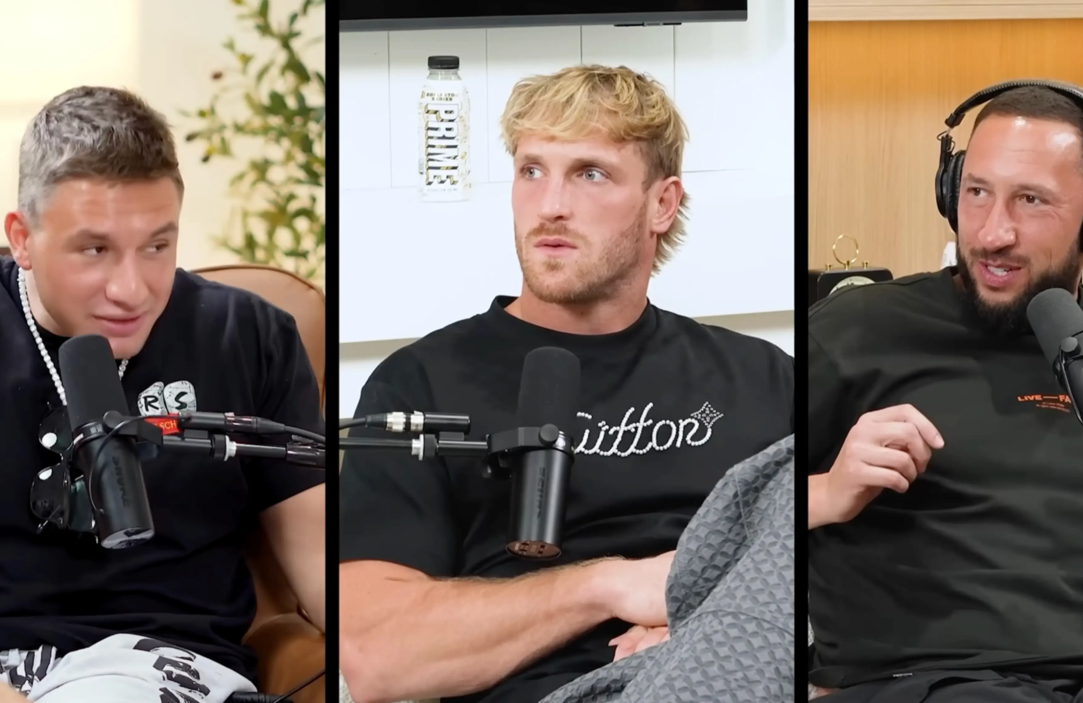 SteveWillDoIt calls out Logan Paul after abruptly taking his leave from imPaulsive podcast. (Image via YouTube/IMPAULSIVE)