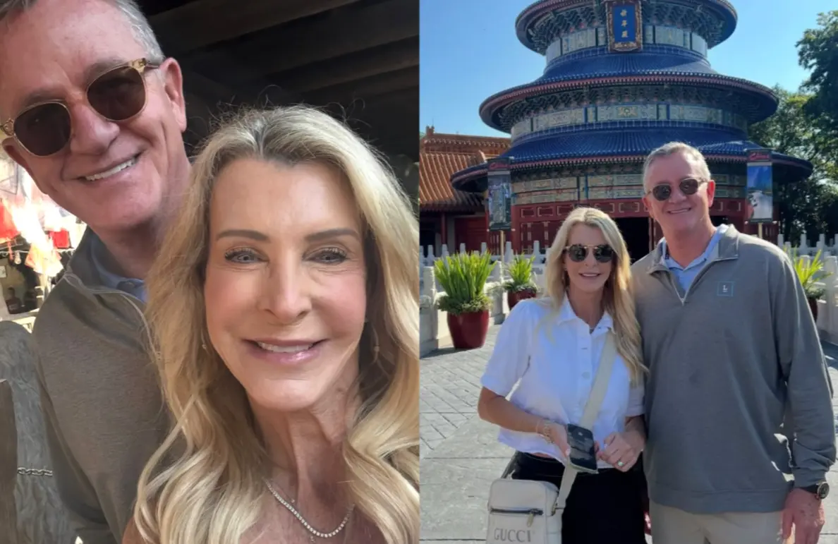 Joan Vassos with Chock Chapple during a recent outing (Image via Instagram/@joan_vassos)